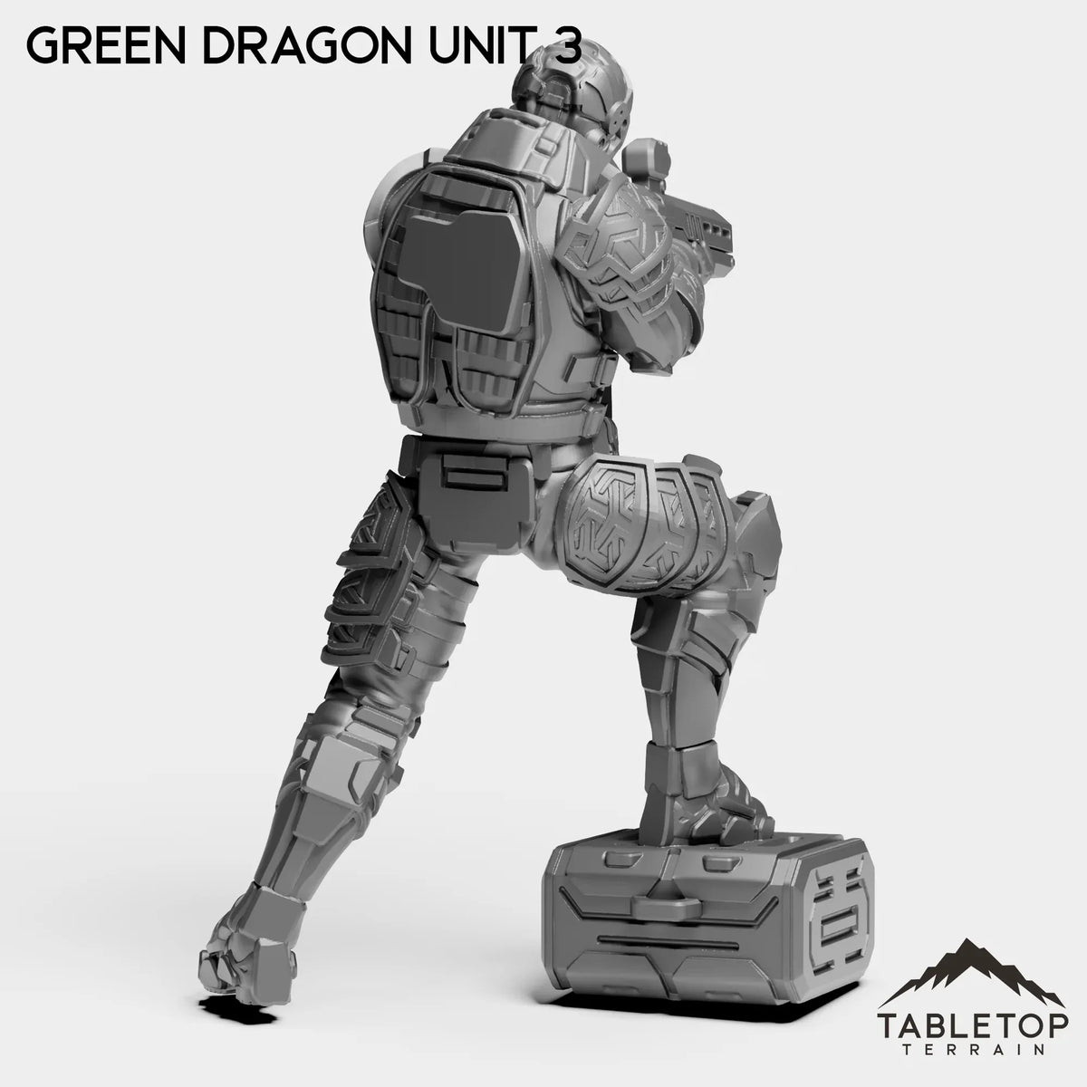 Tabletop Terrain Miniature Green Dragon Unit - Black Lotus Squad