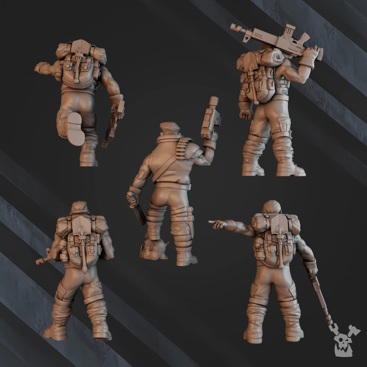 Tabletop Terrain Miniature Green Hell Division Infantry Squad