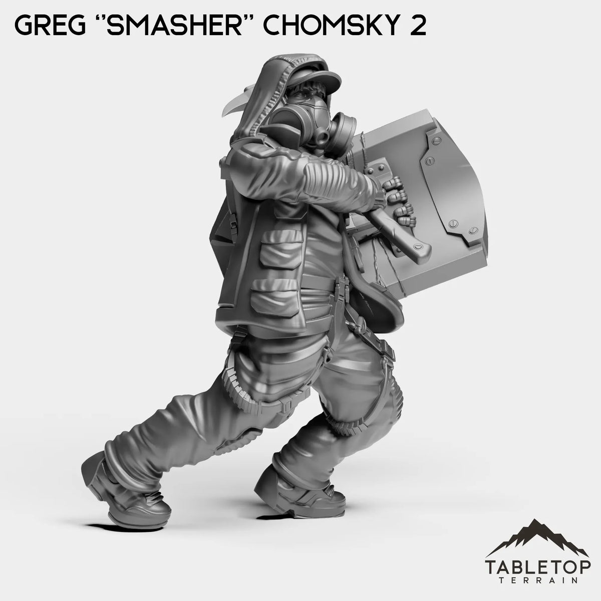 Tabletop Terrain Miniature Greg ''Smasher'' Chomsky - Hashtag Rioters