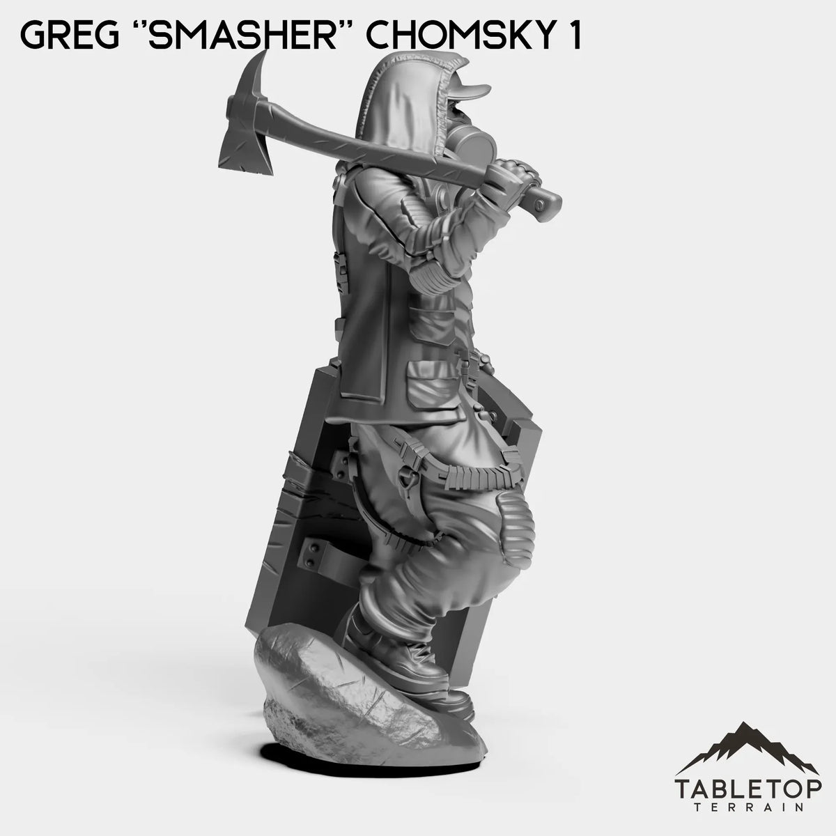 Tabletop Terrain Miniature Greg ''Smasher'' Chomsky - Hashtag Rioters
