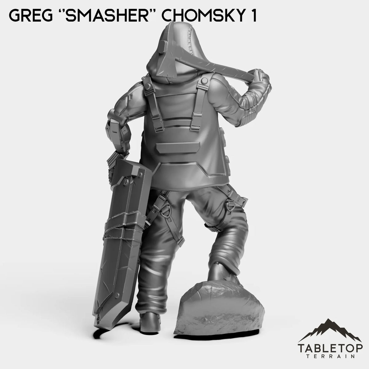 Tabletop Terrain Miniature Greg ''Smasher'' Chomsky - Hashtag Rioters