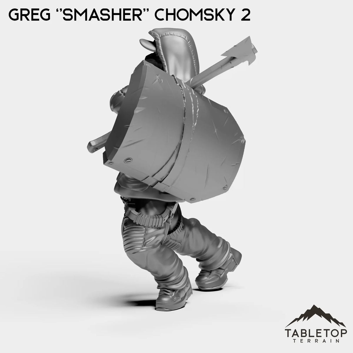 Tabletop Terrain Miniature Greg ''Smasher'' Chomsky - Hashtag Rioters