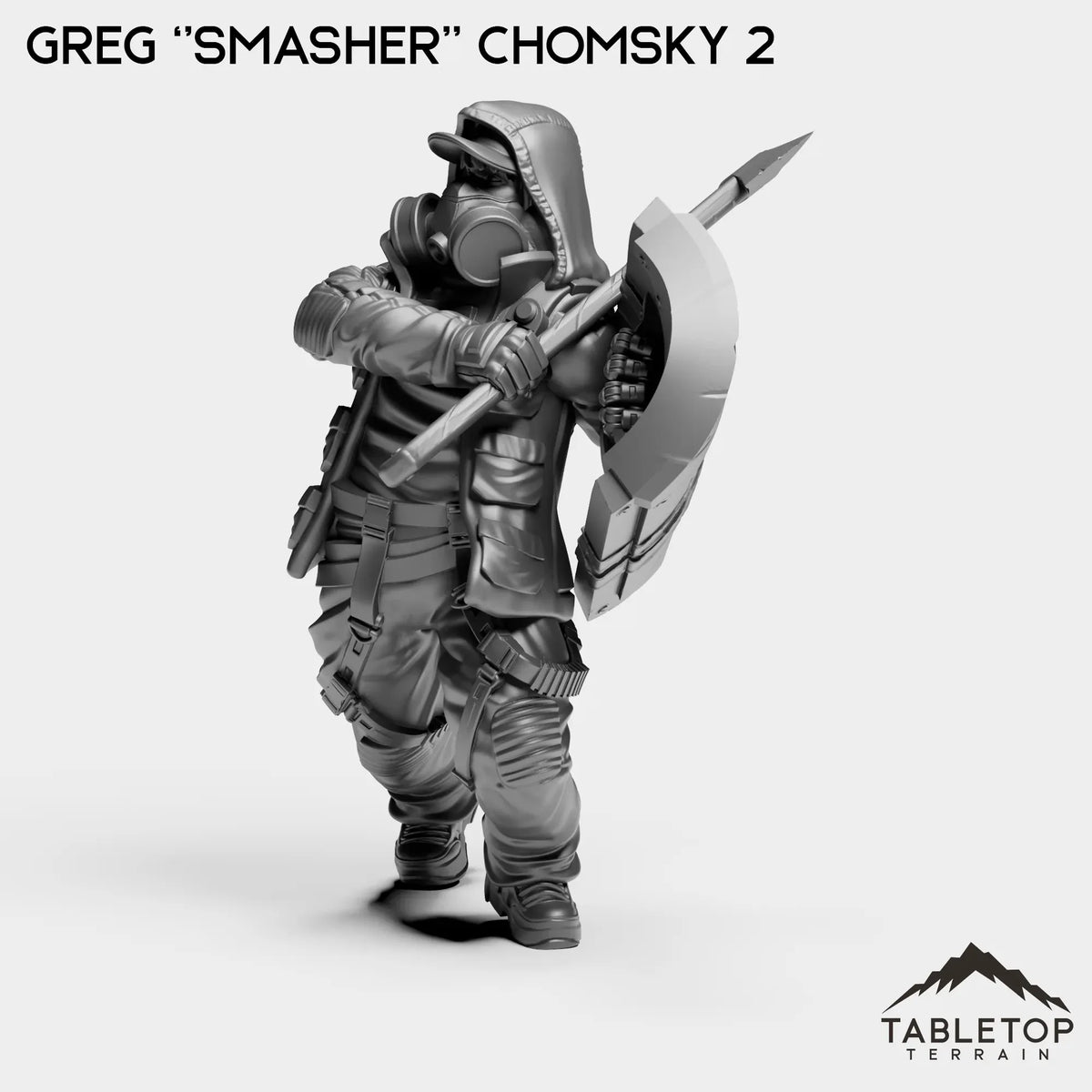 Tabletop Terrain Miniature Greg ''Smasher'' Chomsky - Hashtag Rioters