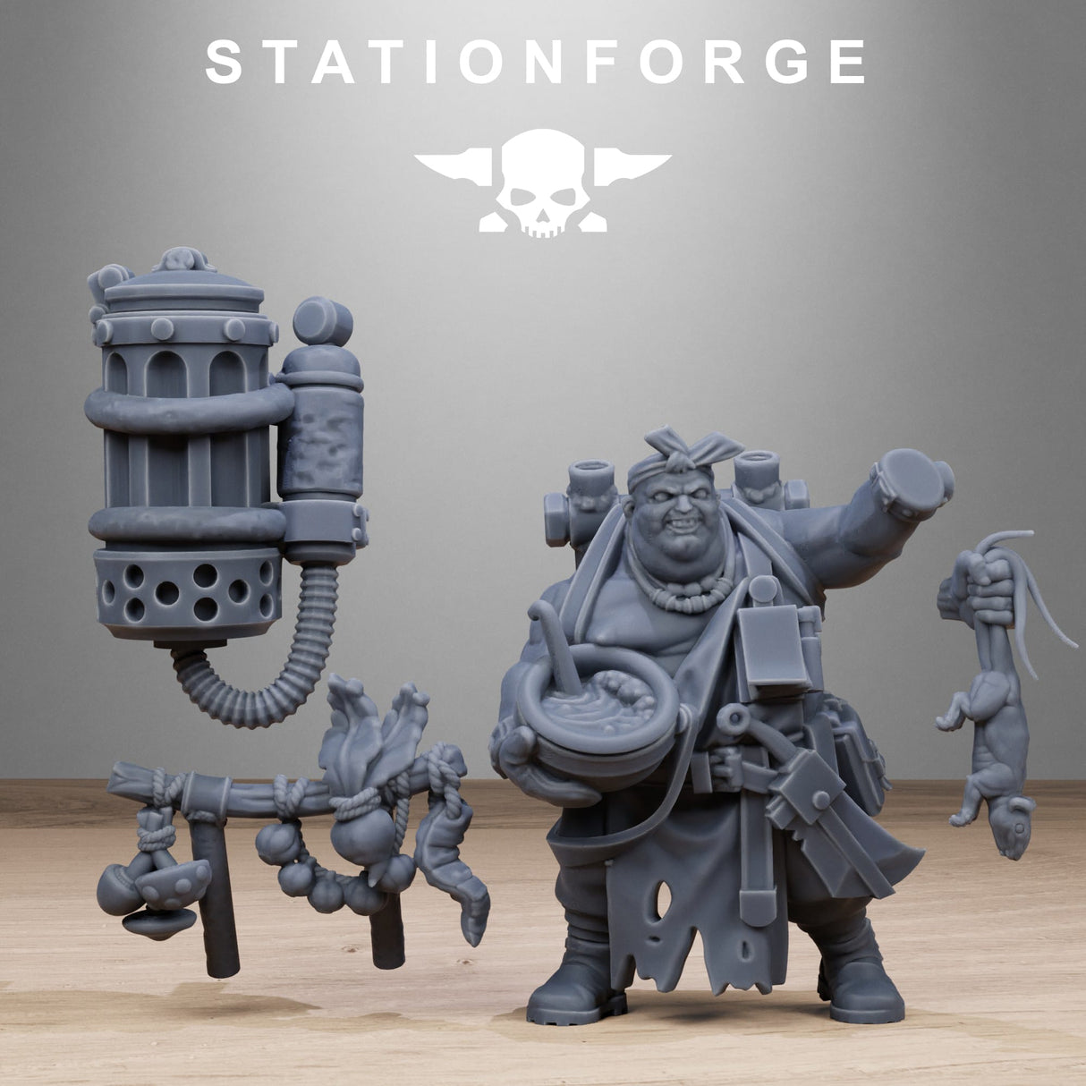 Tabletop Terrain Miniature GrimCorp Scrap Operatives