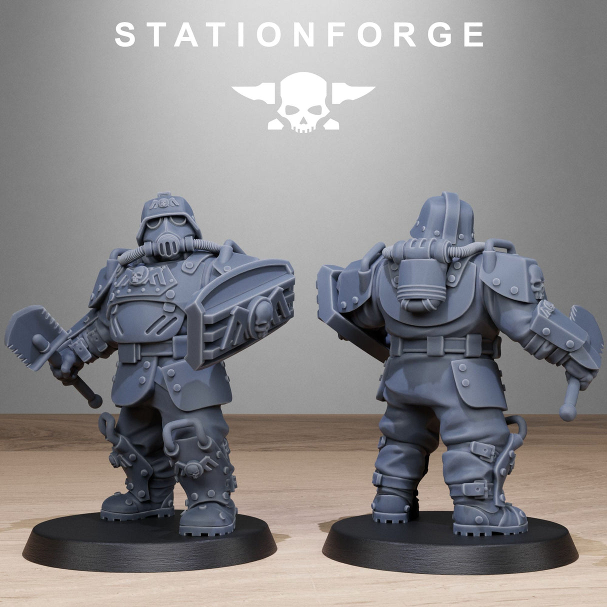 Tabletop Terrain Miniature GrimGuard Armored Mutants