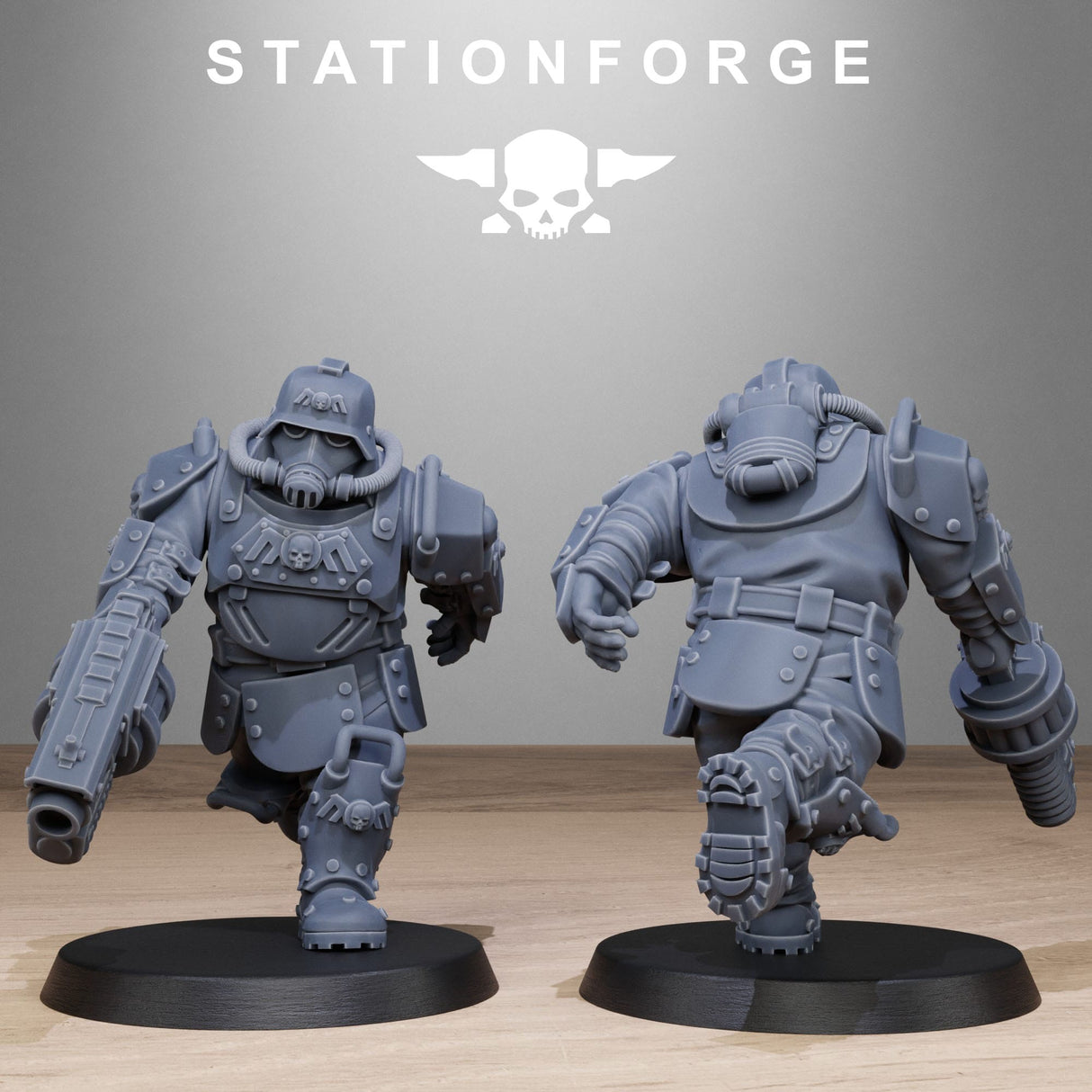 Tabletop Terrain Miniature GrimGuard Armored Mutants