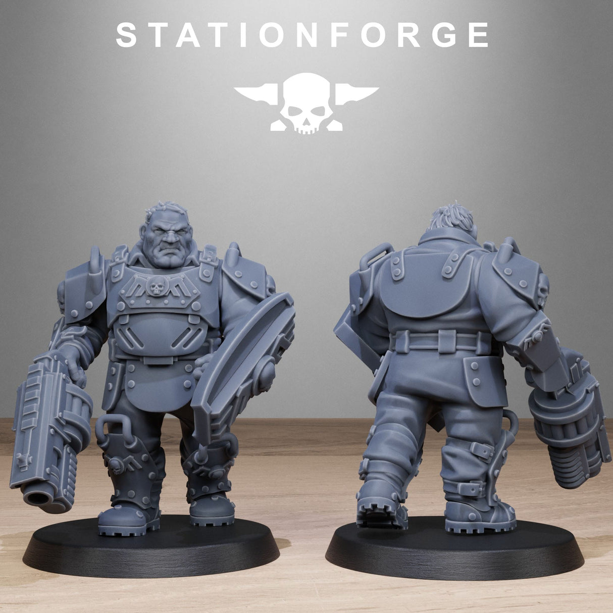 Tabletop Terrain Miniature GrimGuard Armored Mutants