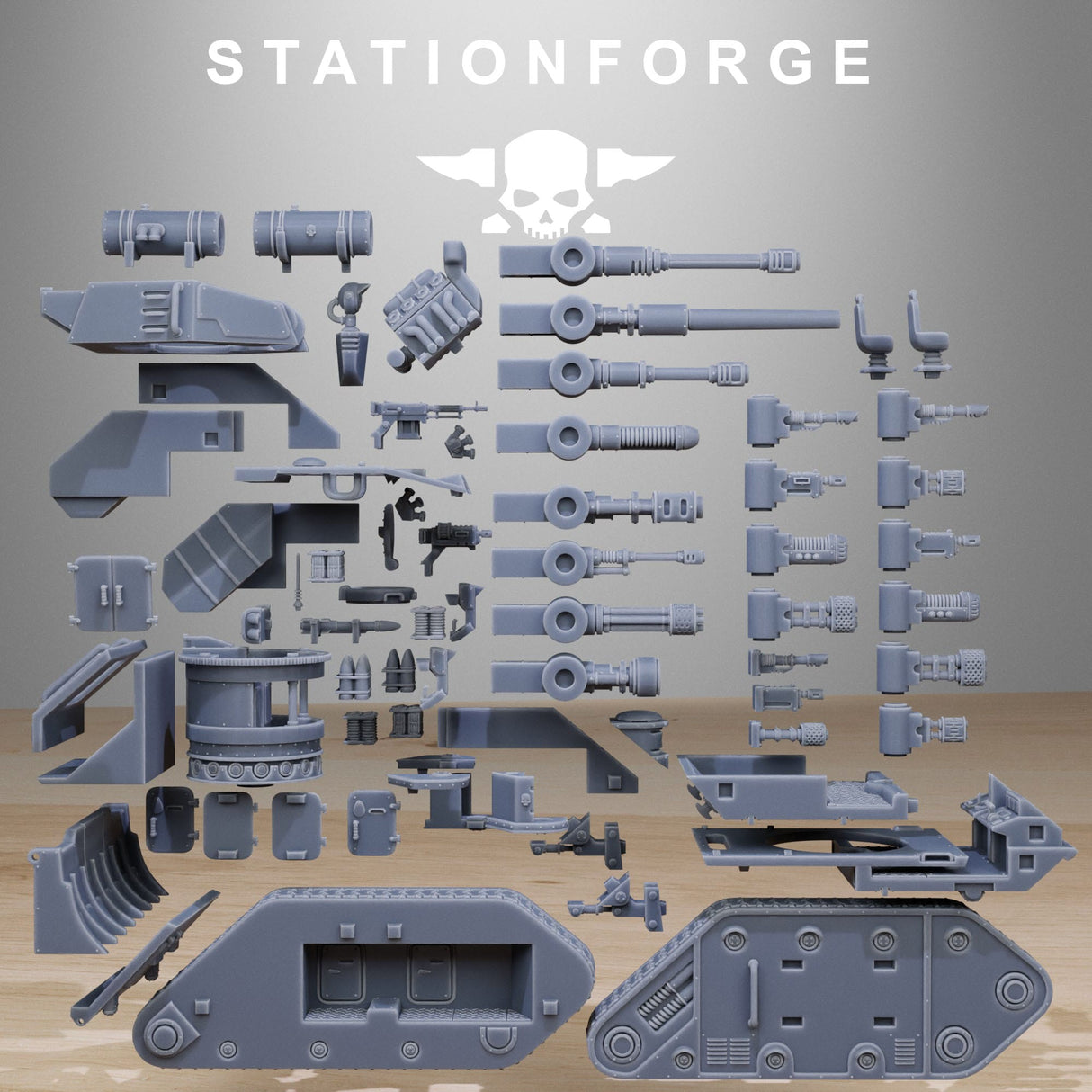 Tabletop Terrain Miniature GrimGuard Battle Tank 2.0 (with interior)