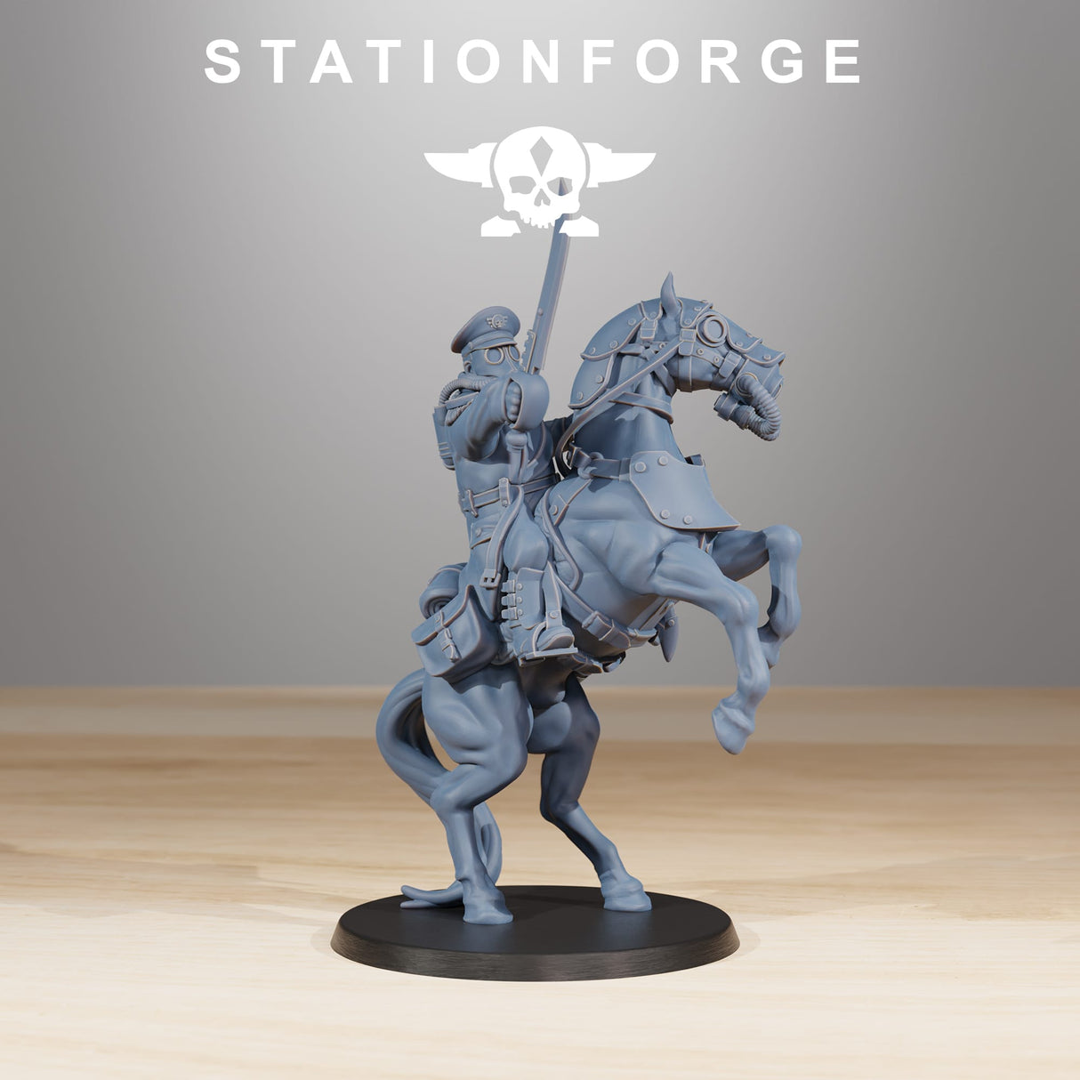 Tabletop Terrain Miniature GrimGuard Cavalry Captain
