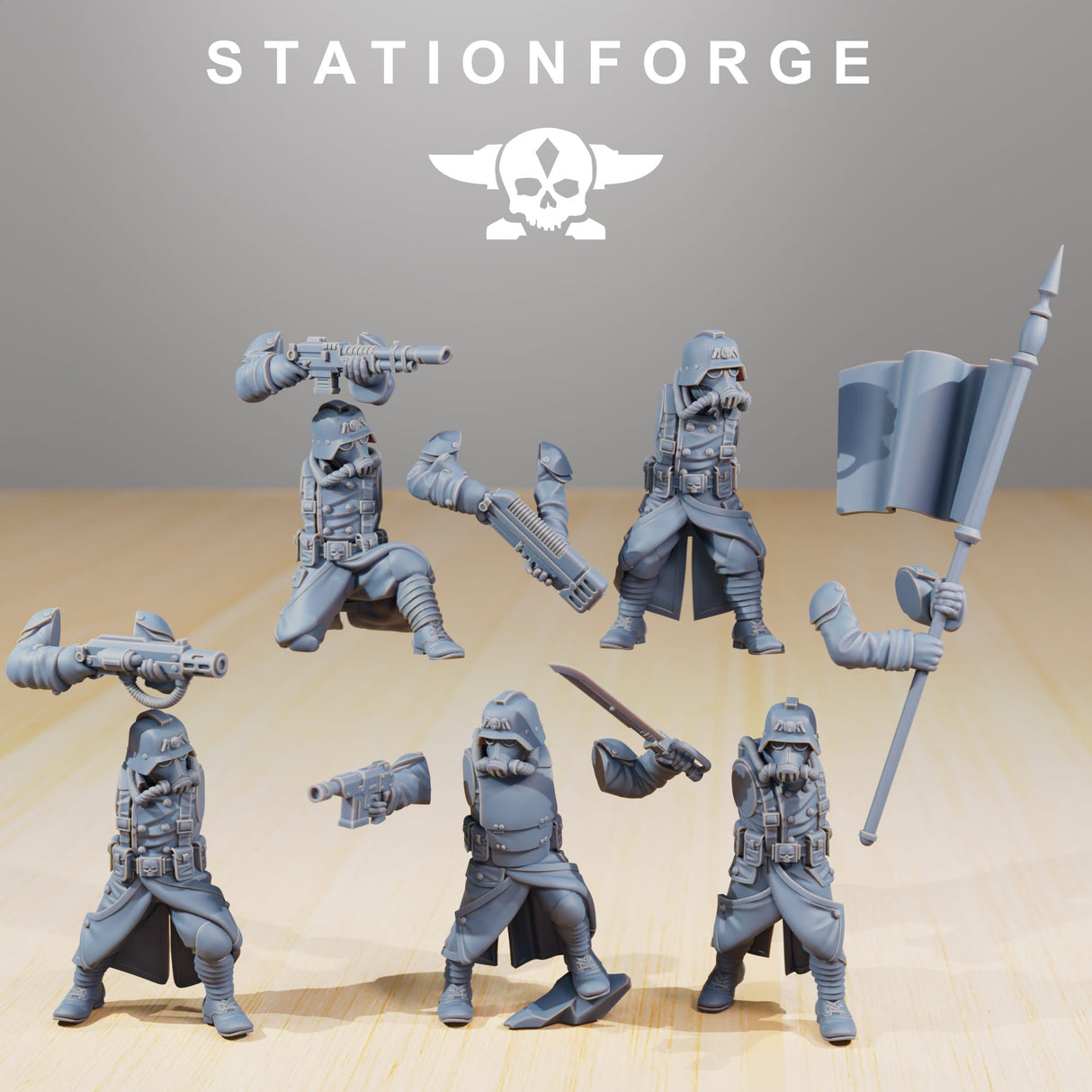 Tabletop Terrain Miniature GrimGuard Command Force