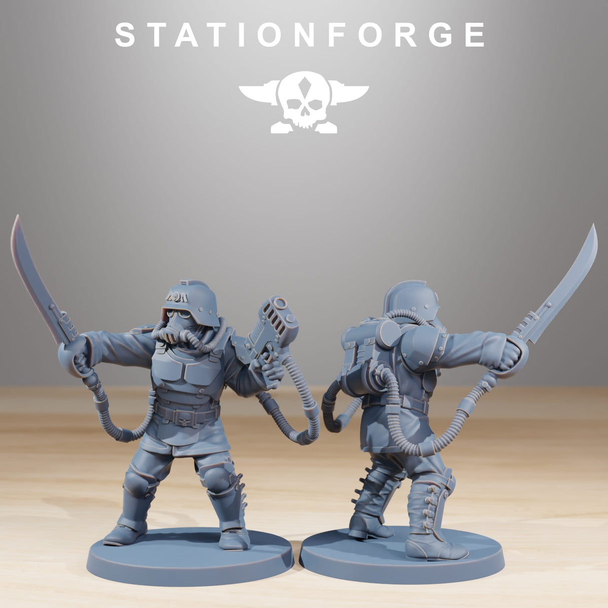 Tabletop Terrain Miniature Grimguard Commandos