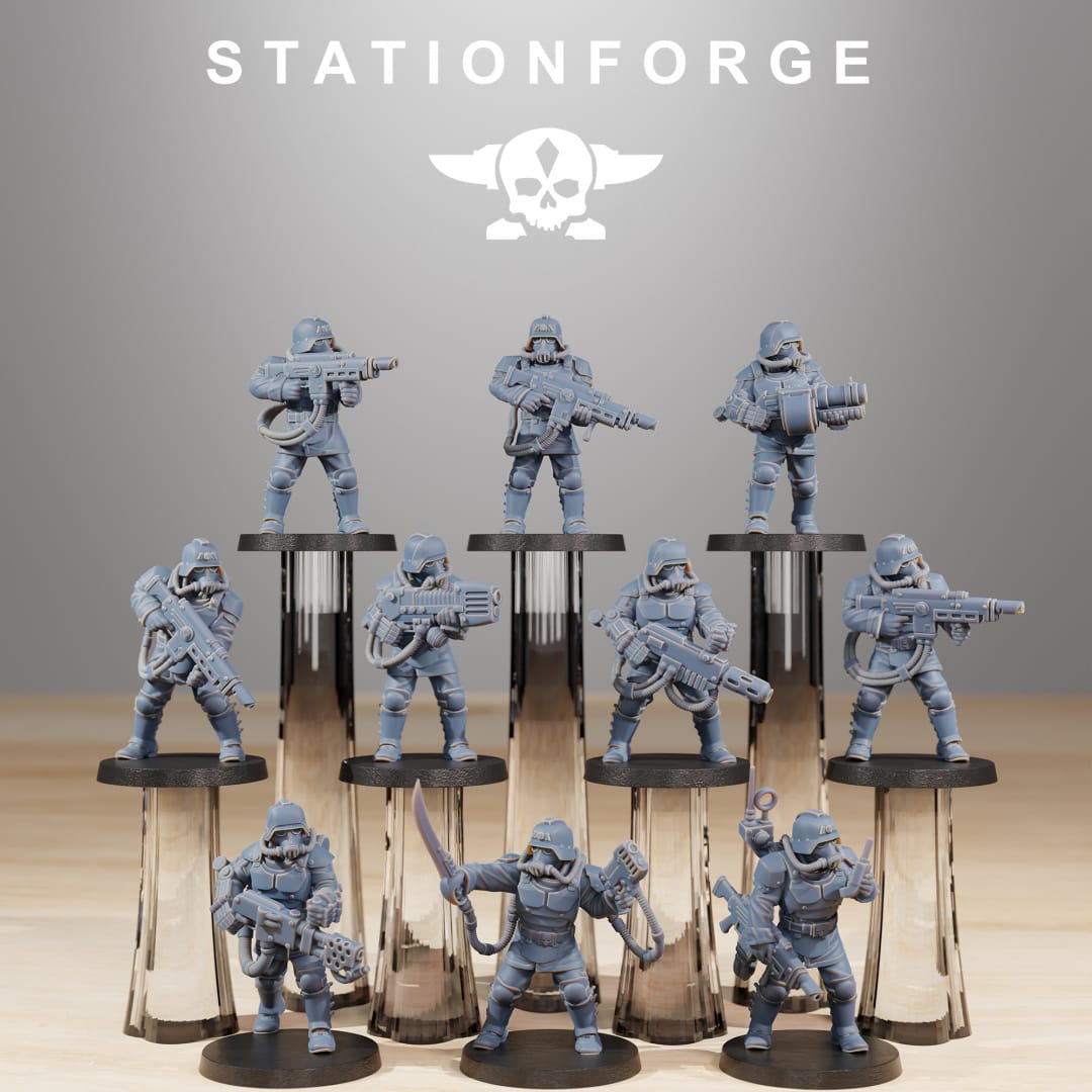 Tabletop Terrain Miniature Grimguard Commandos