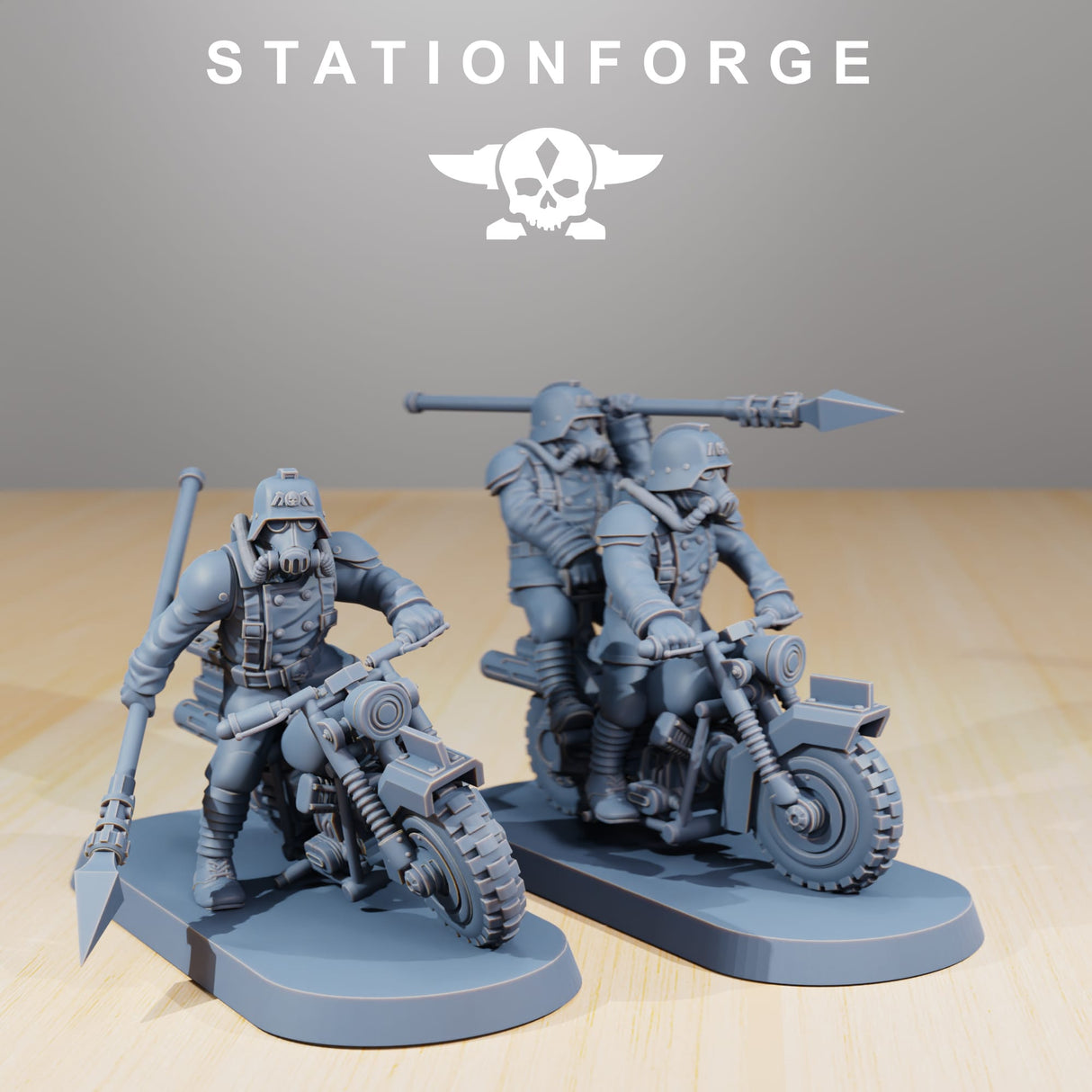 Tabletop Terrain Miniature GrimGuard Death Bikers
