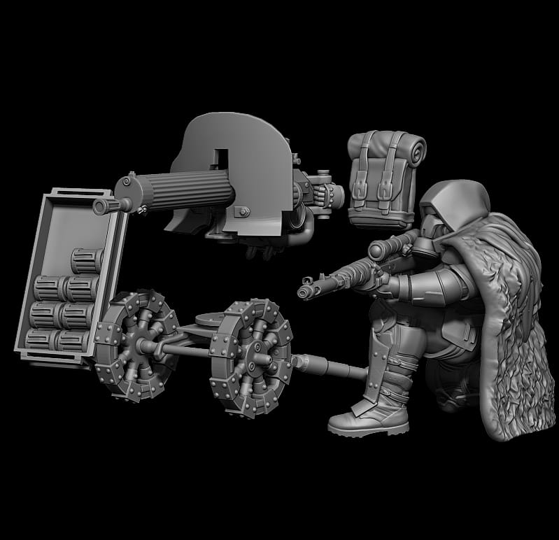 Tabletop Terrain Miniature GrimGuard - Delta Squad