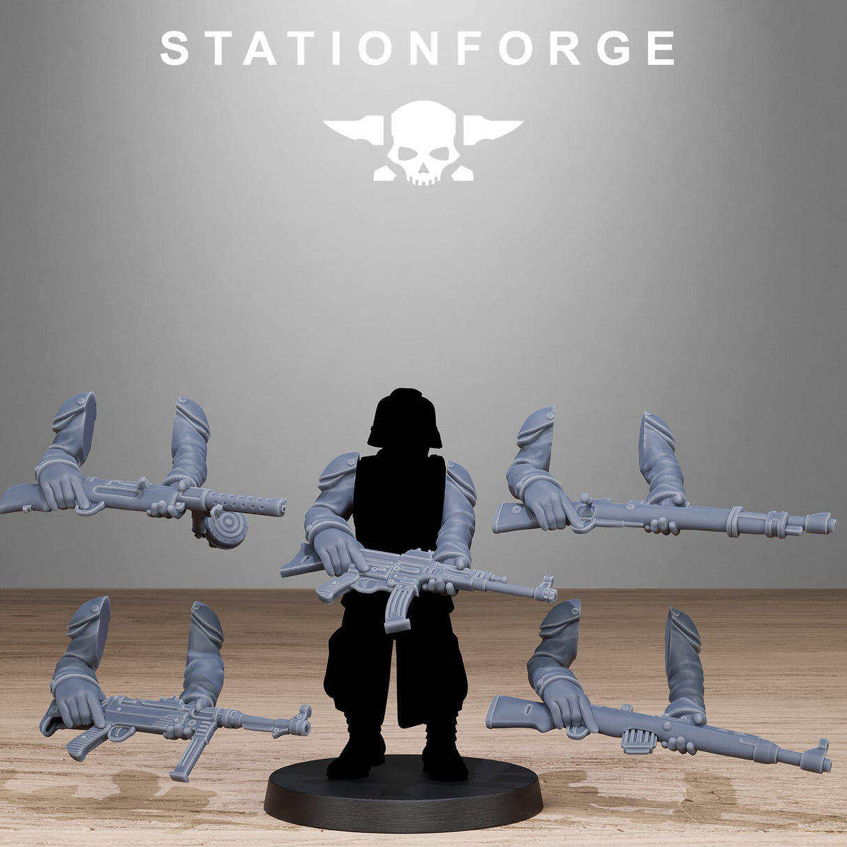 Tabletop Terrain Miniature GrimGuard German Weapons Pack