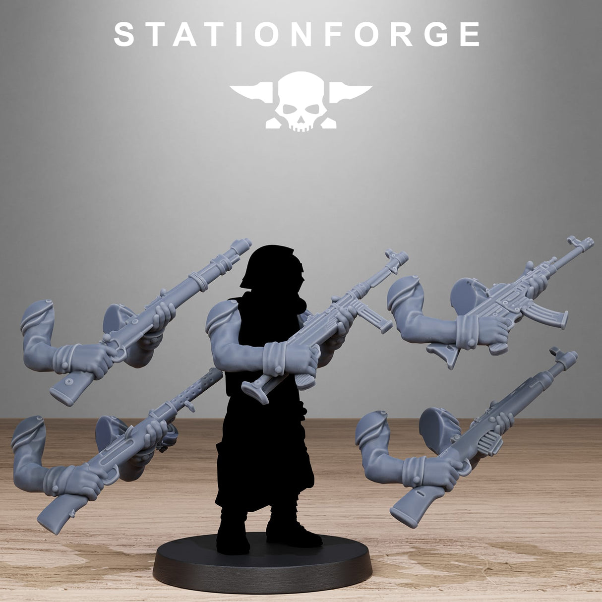 Tabletop Terrain Miniature GrimGuard German Weapons Pack