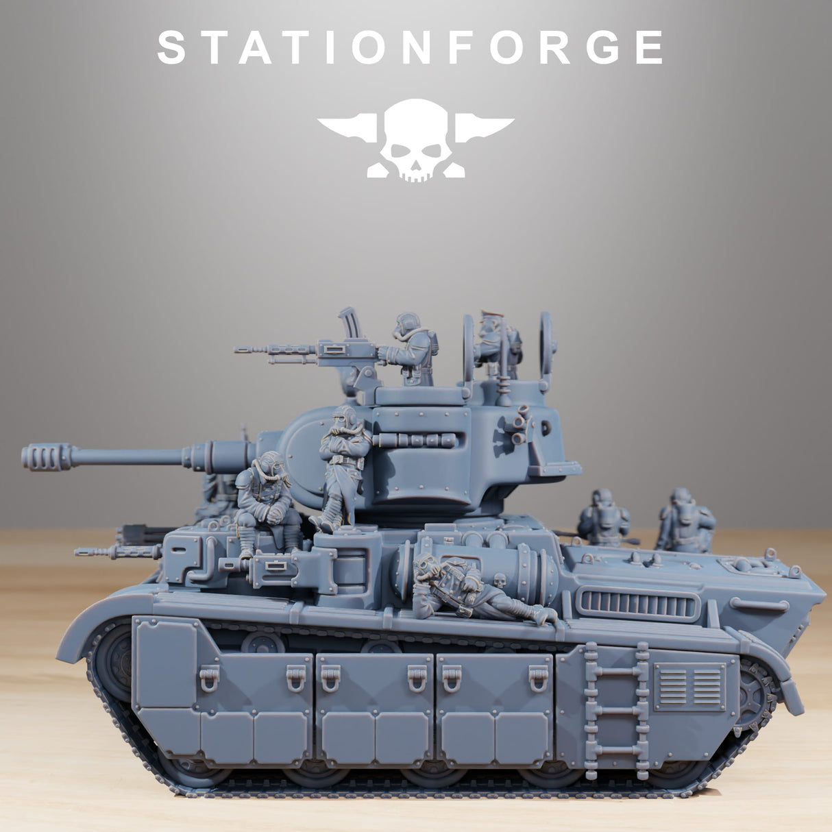 Tabletop Terrain Miniature GrimGuard Heavy Battle Tank