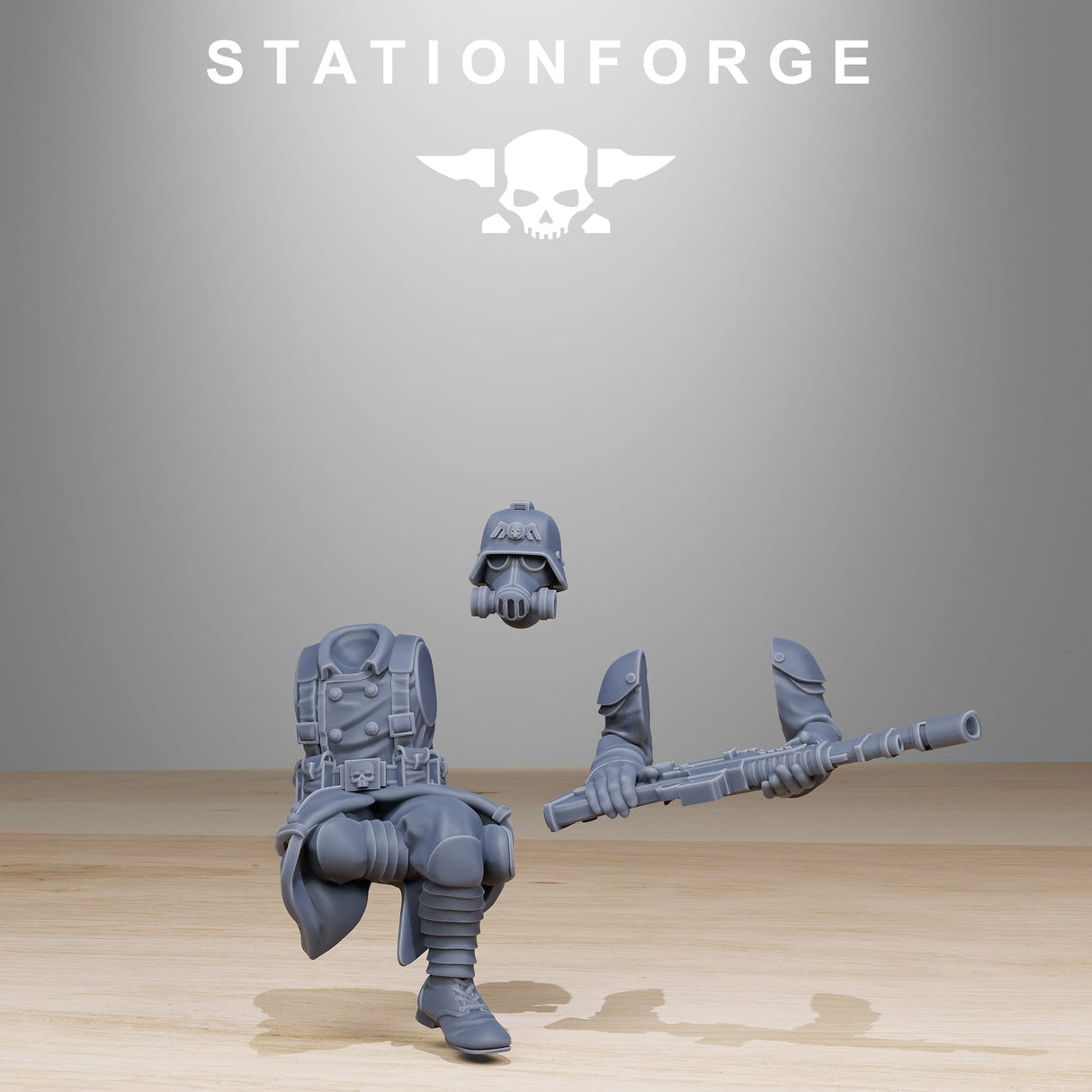 Tabletop Terrain Miniature GrimGuard Helicopter