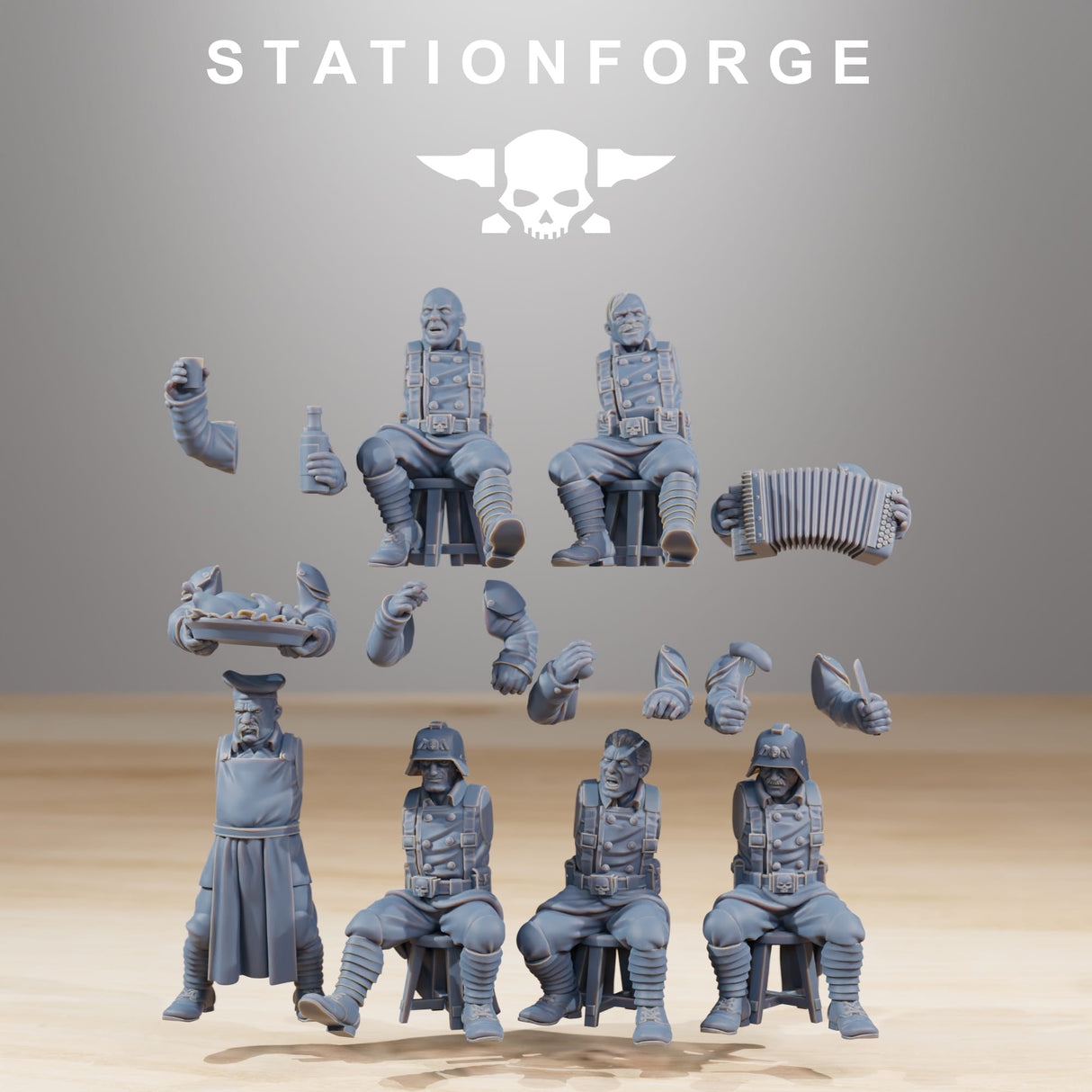 Tabletop Terrain Miniature GrimGuard Holiday Feast