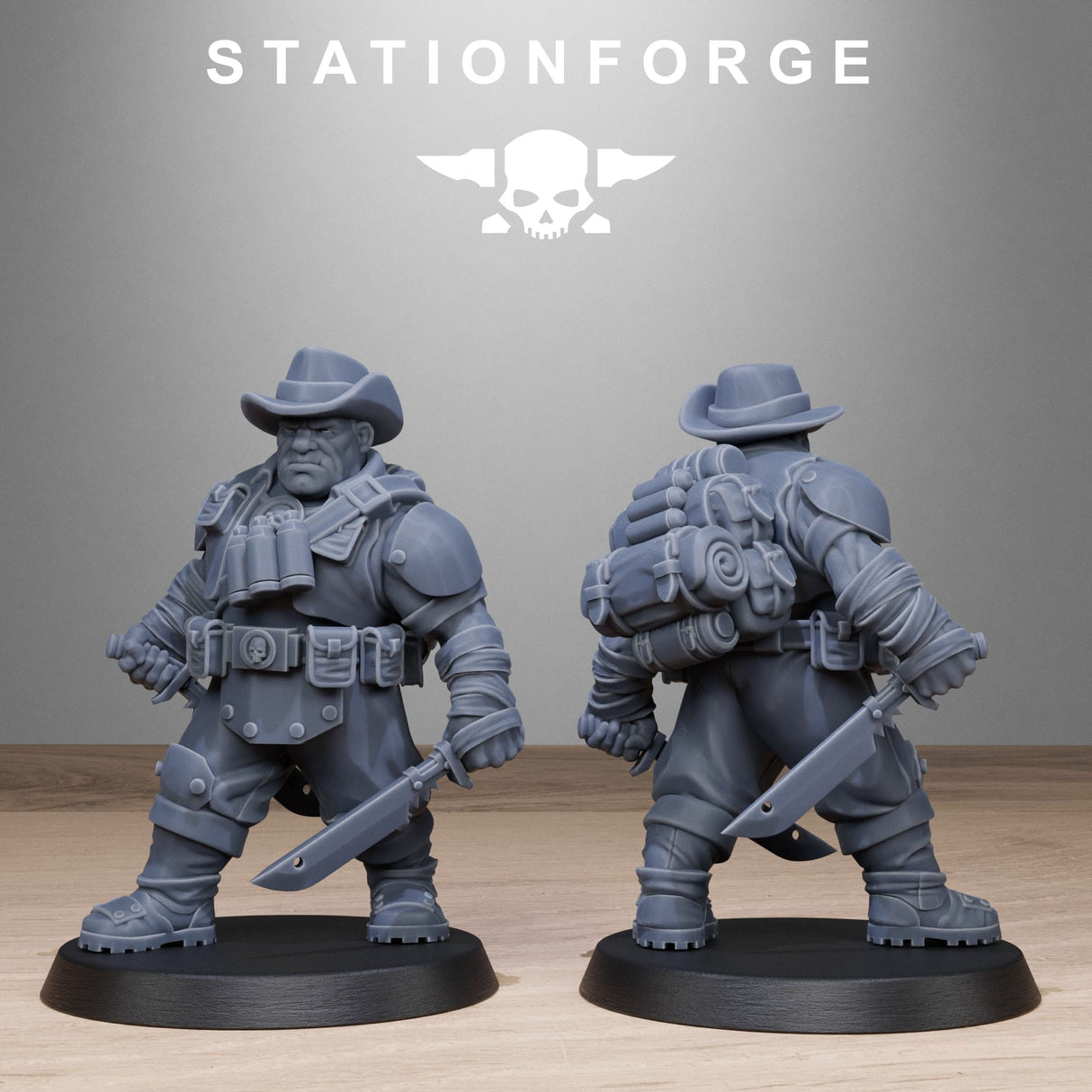 Tabletop Terrain Miniature GrimGuard Jungle Fighter Mutants