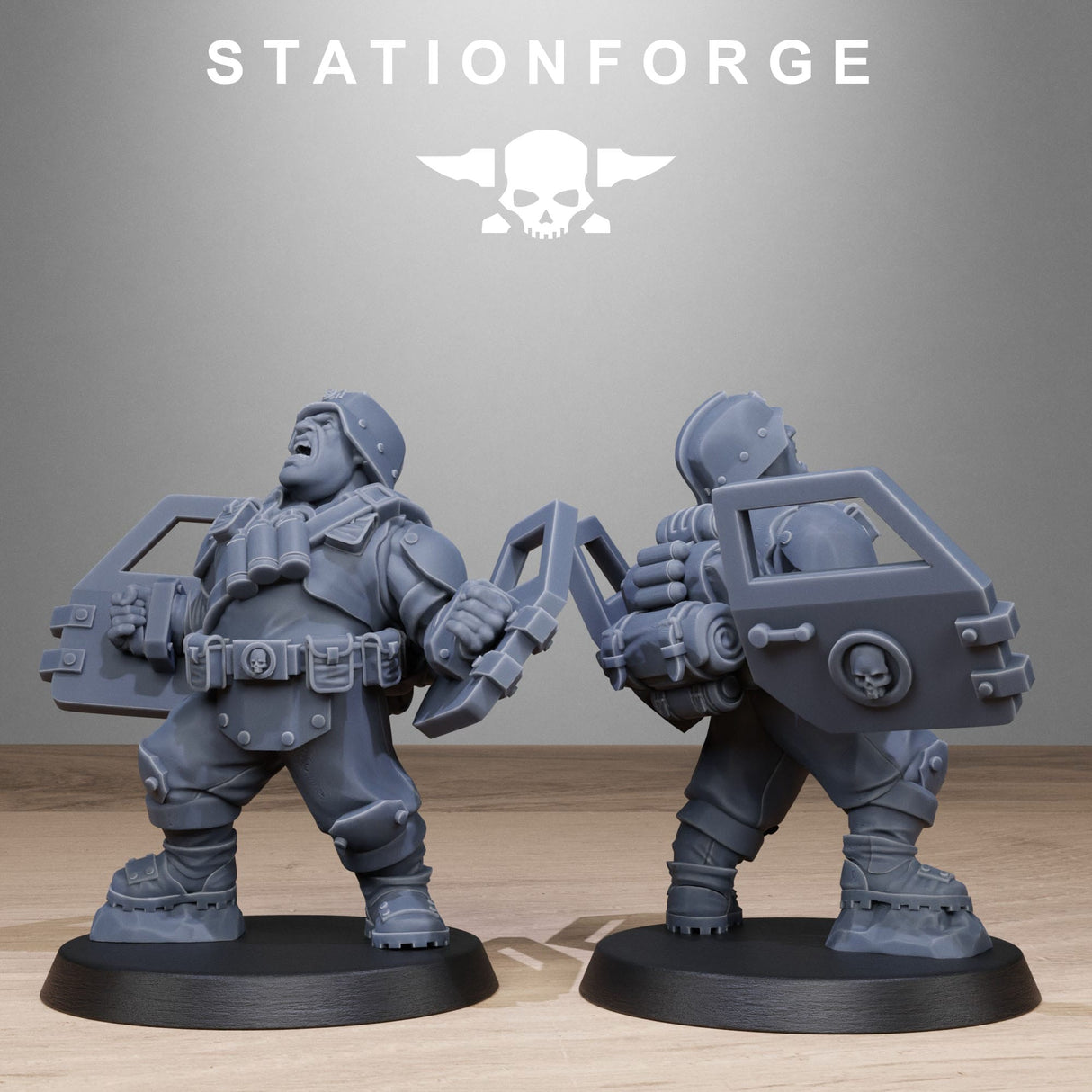 Tabletop Terrain Miniature GrimGuard Jungle Fighter Mutants