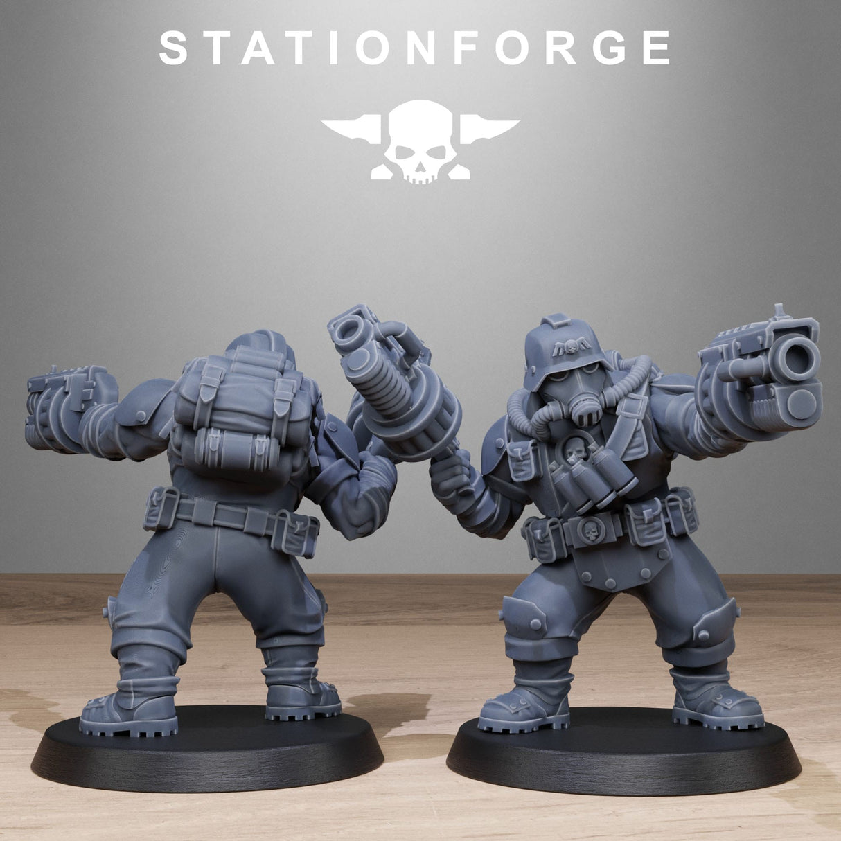 Tabletop Terrain Miniature GrimGuard Jungle Fighter Mutants