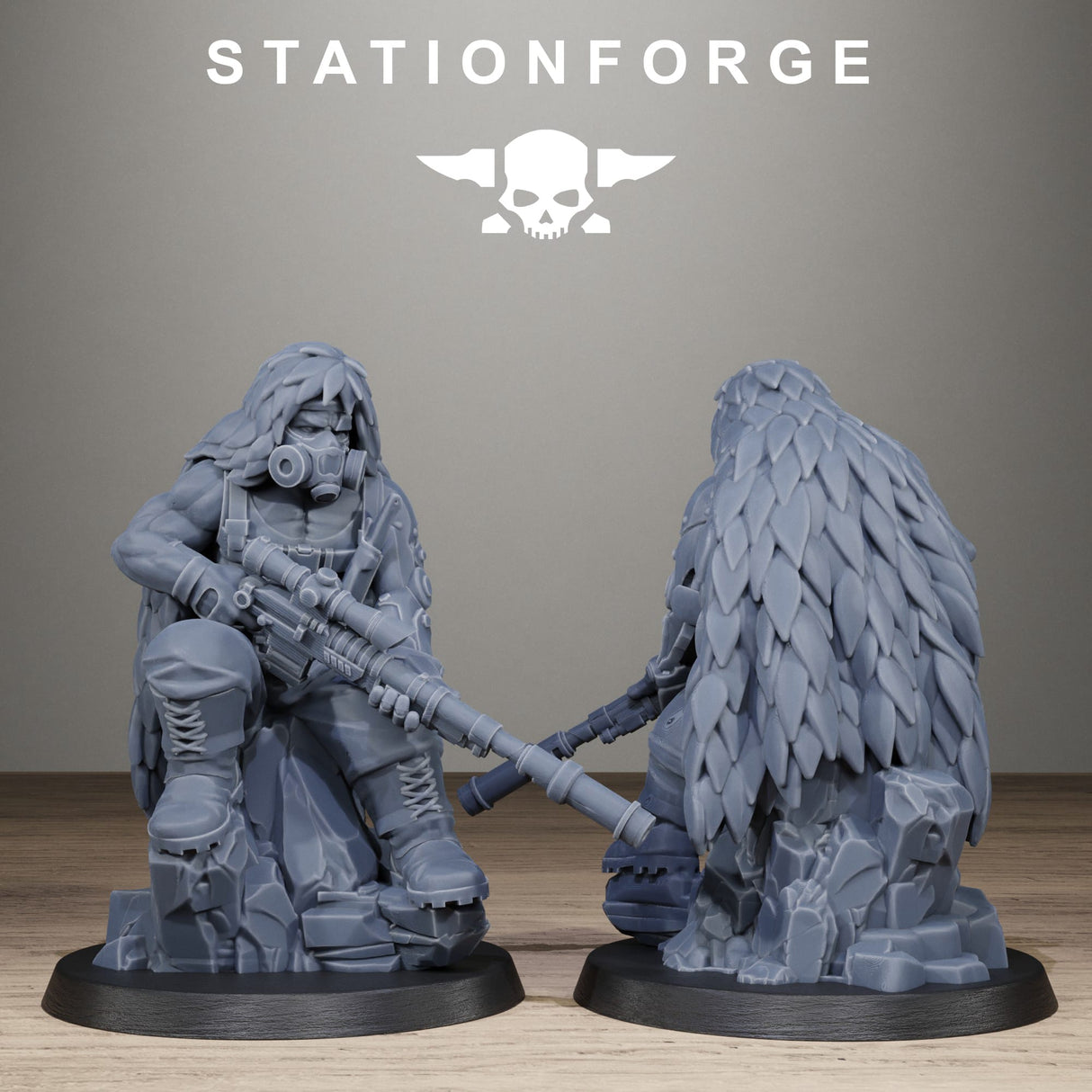 Tabletop Terrain Miniature GrimGuard Jungle Fighter Snipers