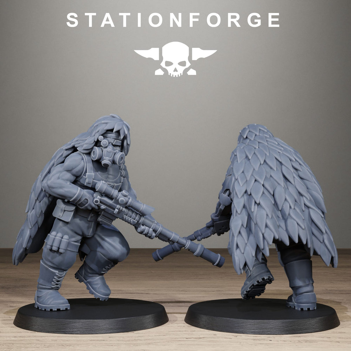 Tabletop Terrain Miniature GrimGuard Jungle Fighter Snipers