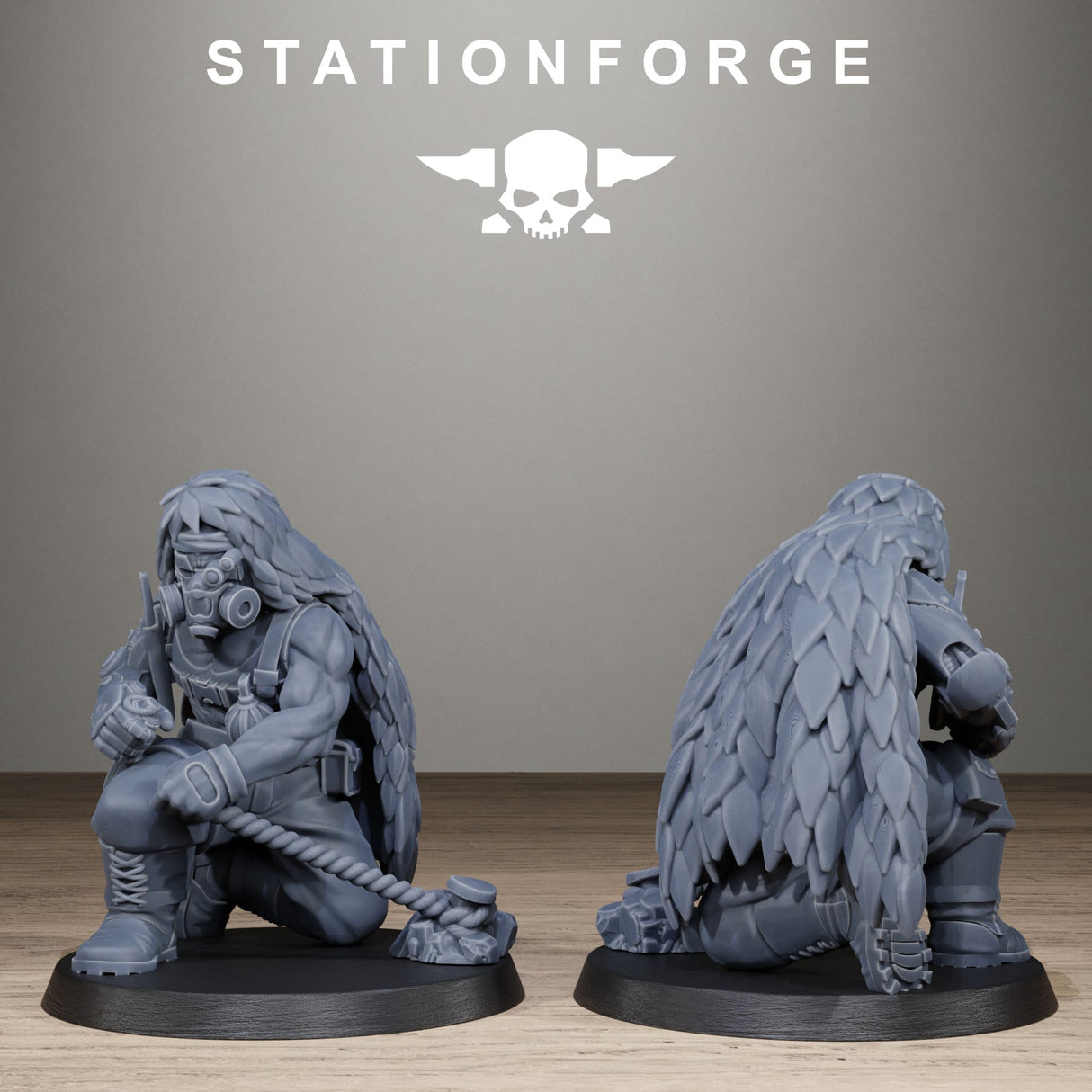 Tabletop Terrain Miniature GrimGuard Jungle Fighter Snipers