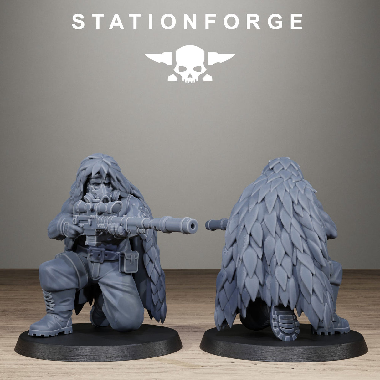 Tabletop Terrain Miniature GrimGuard Jungle Fighter Snipers