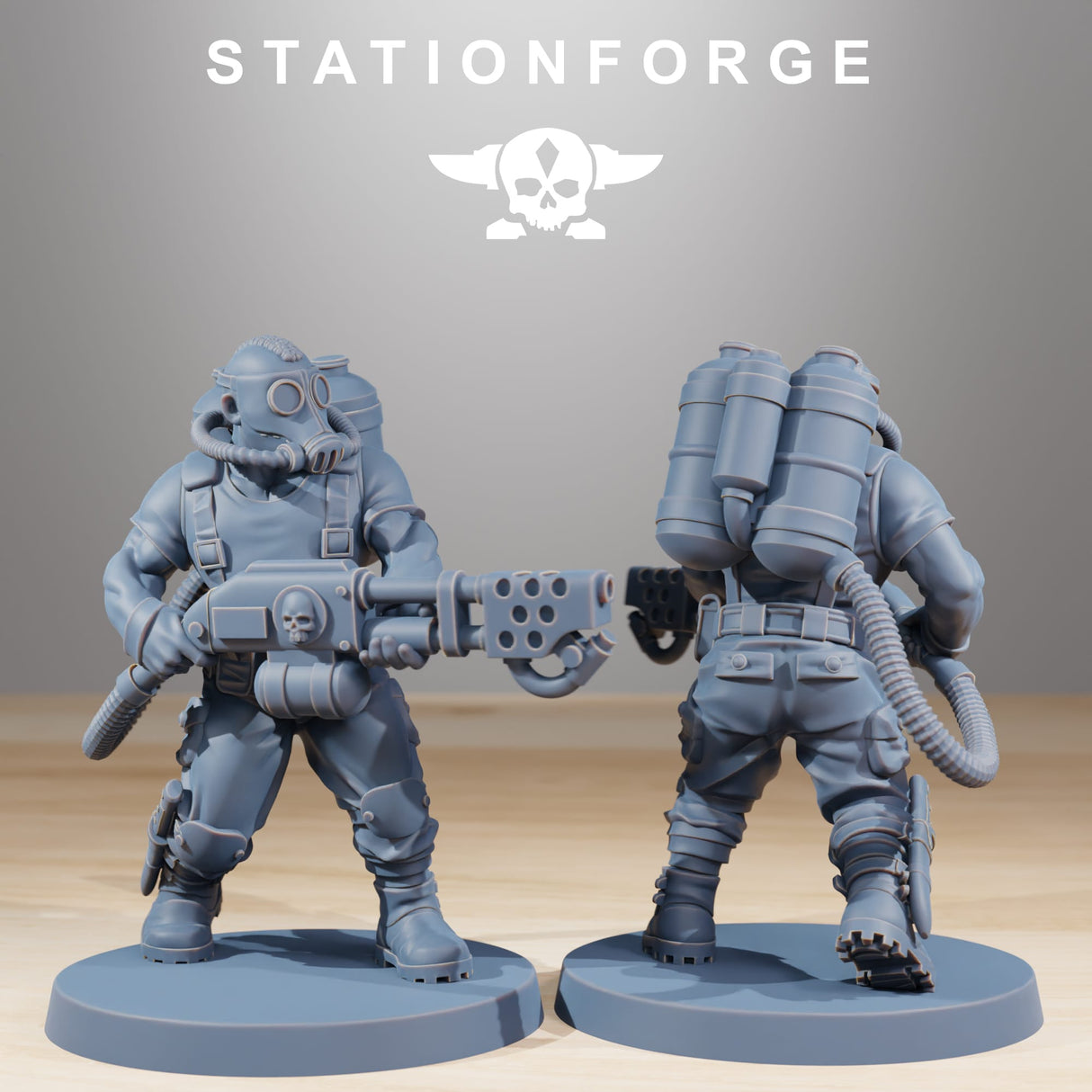 Tabletop Terrain Miniature GrimGuard Jungle Fighters