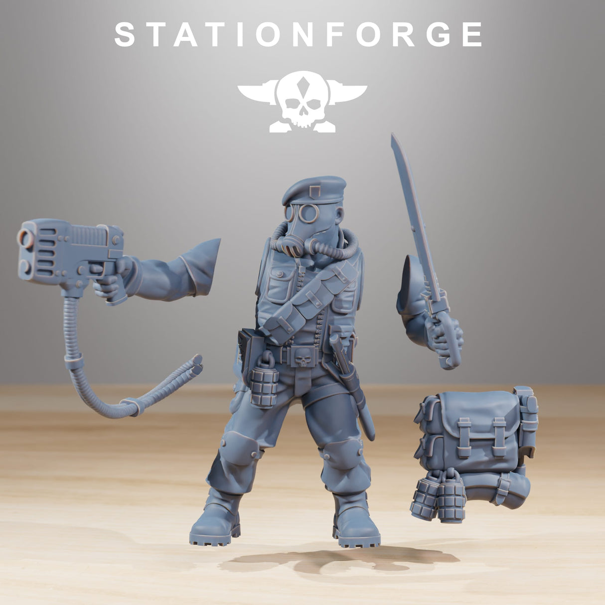 Tabletop Terrain Miniature GrimGuard Jungle Fighters
