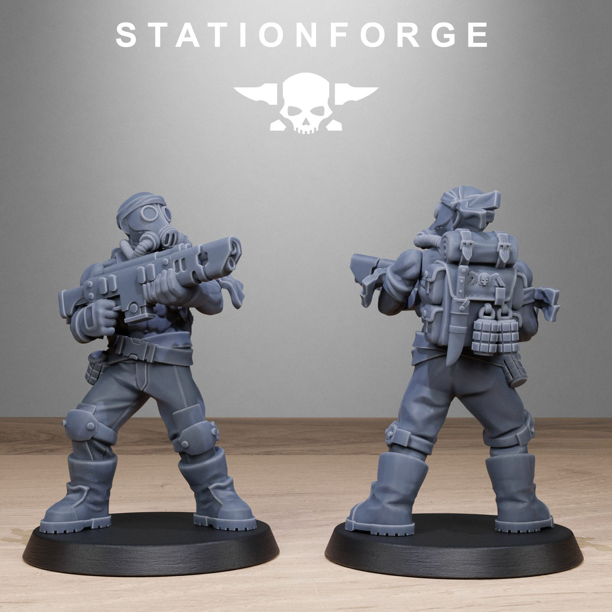 Tabletop Terrain Miniature GrimGuard Jungle Fighters 2