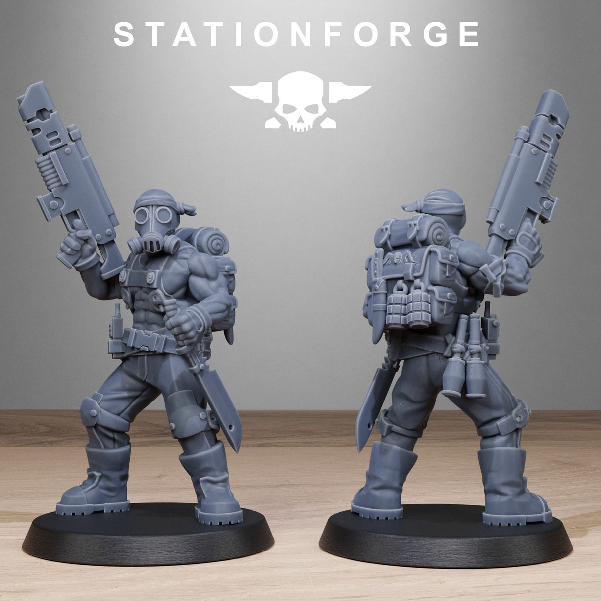 Tabletop Terrain Miniature GrimGuard Jungle Fighters 2