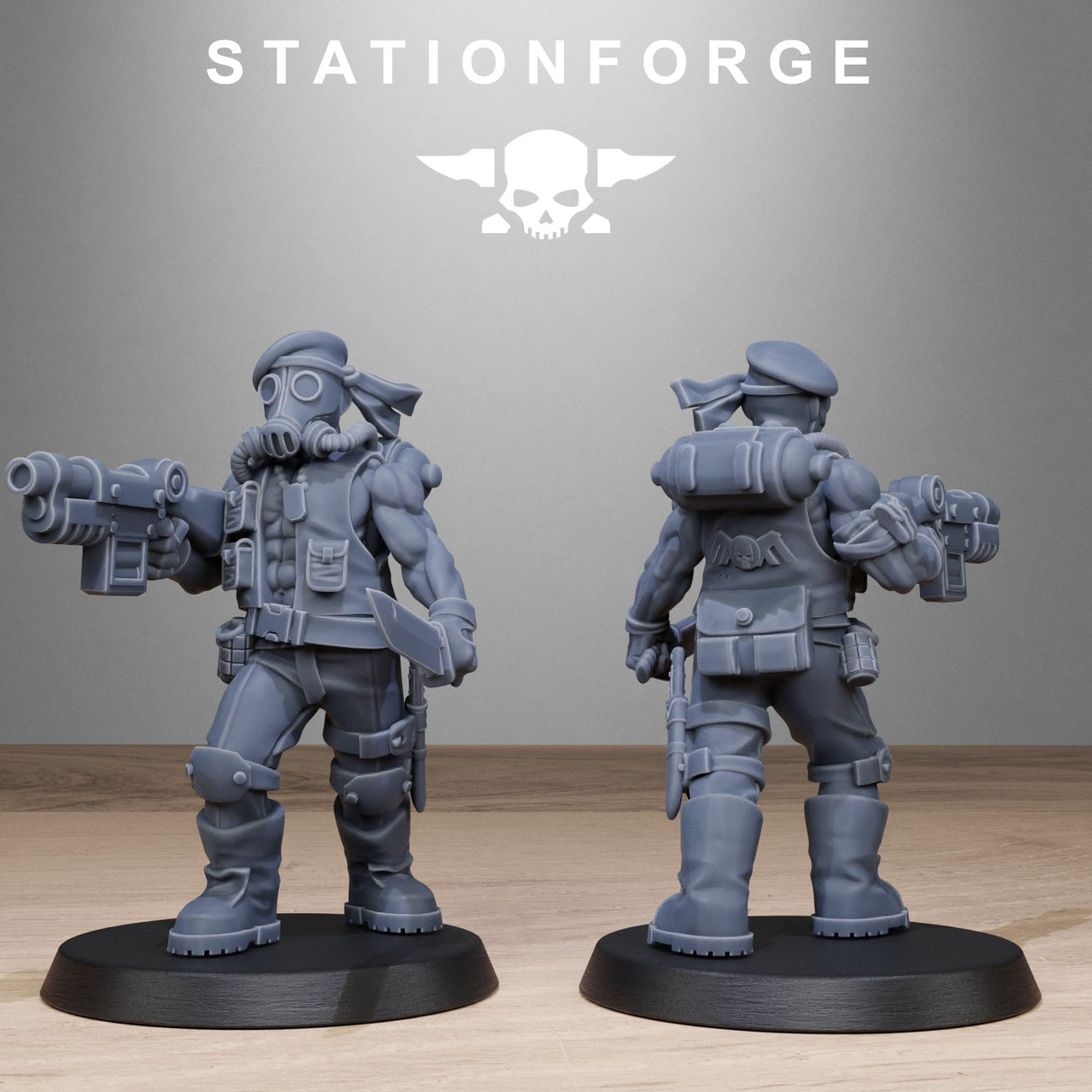 Tabletop Terrain Miniature GrimGuard Jungle Fighters 2