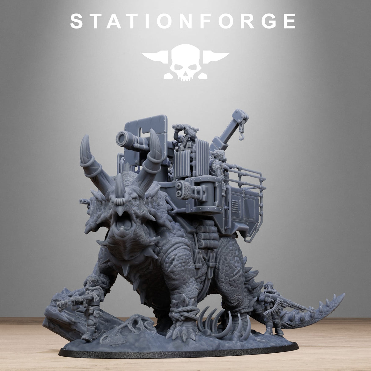 Tabletop Terrain Miniature GrimGuard Jungle Fighters Triceratank