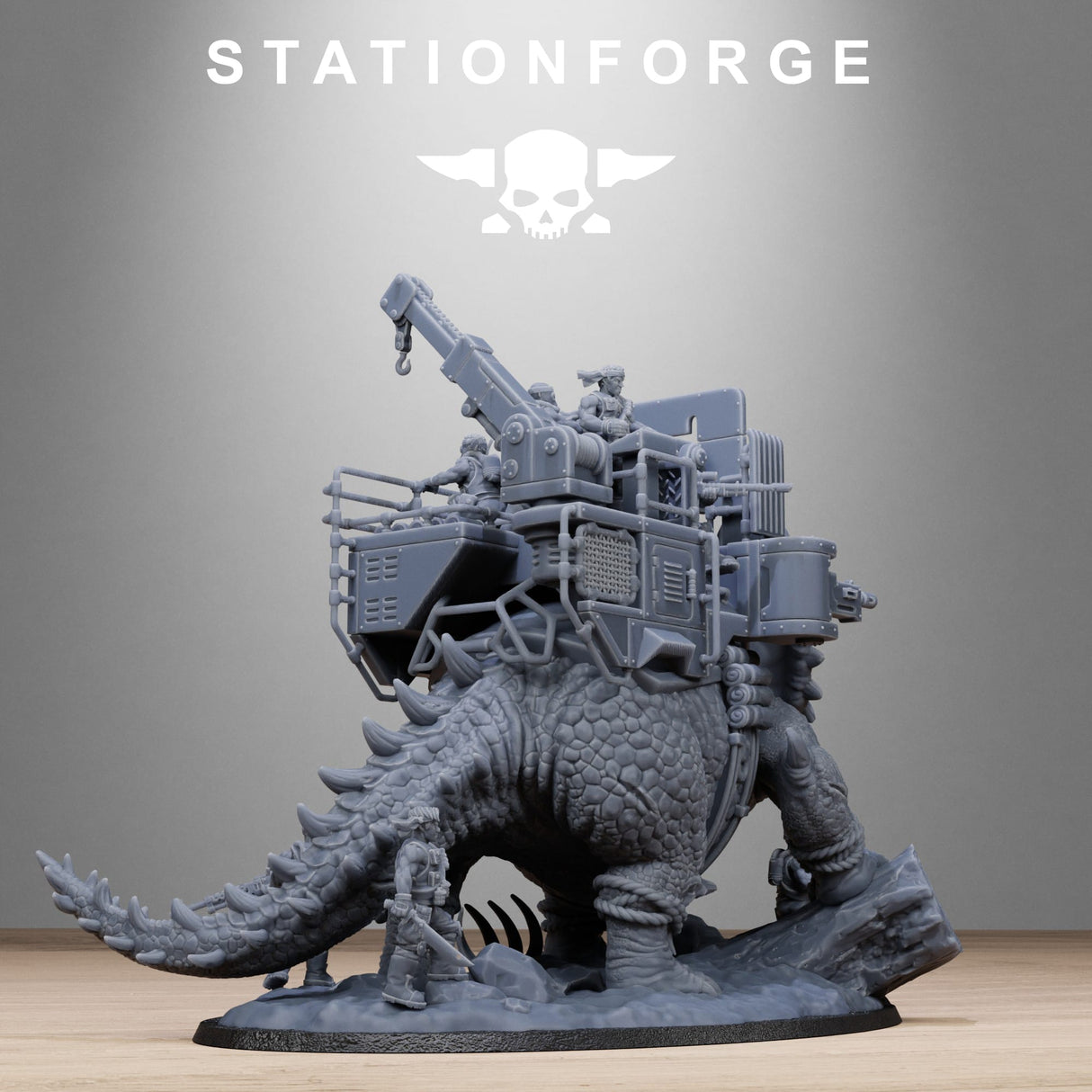 Tabletop Terrain Miniature GrimGuard Jungle Fighters Triceratank