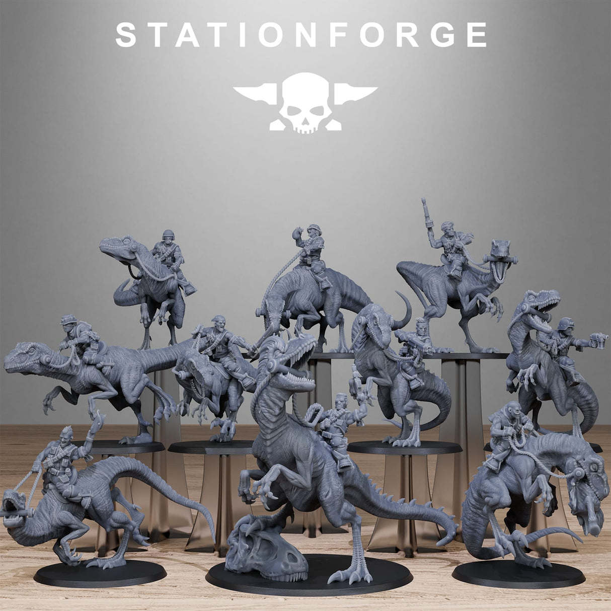 Tabletop Terrain Miniature GrimGuard Jungle Raptors