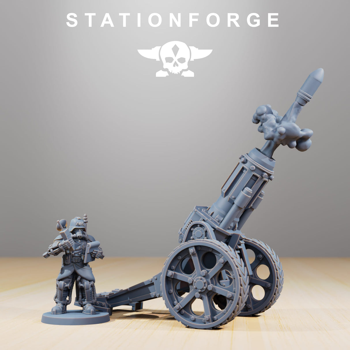 Tabletop Terrain Miniature GrimGuard Light Artillery