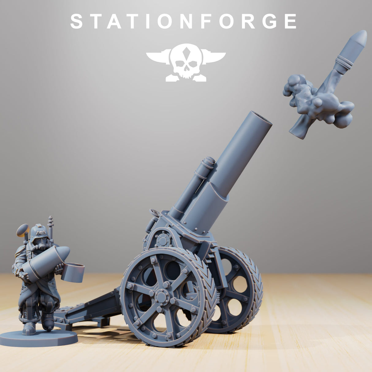 Tabletop Terrain Miniature GrimGuard Light Artillery