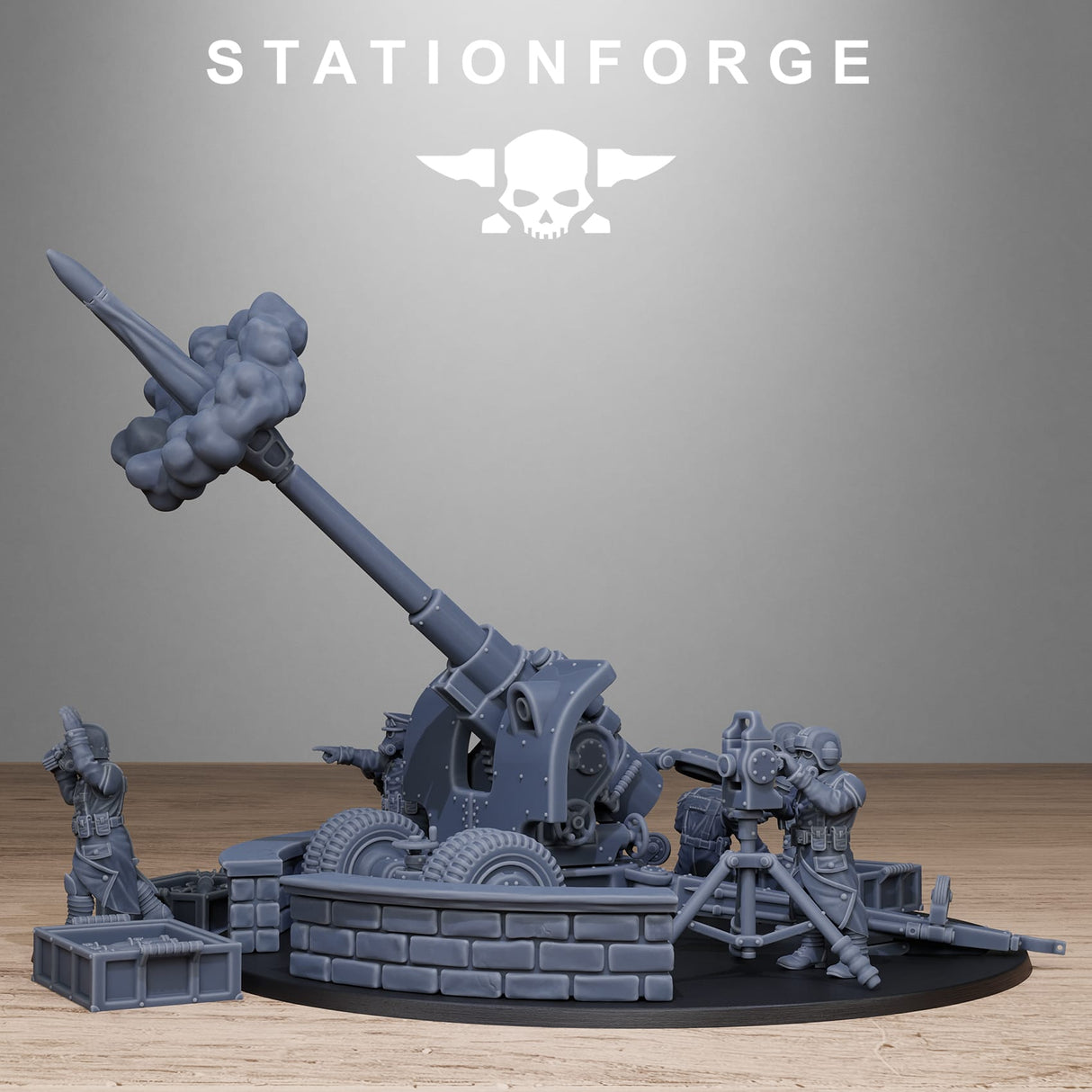Tabletop Terrain Miniature GrimGuard Light Artillery 2.0