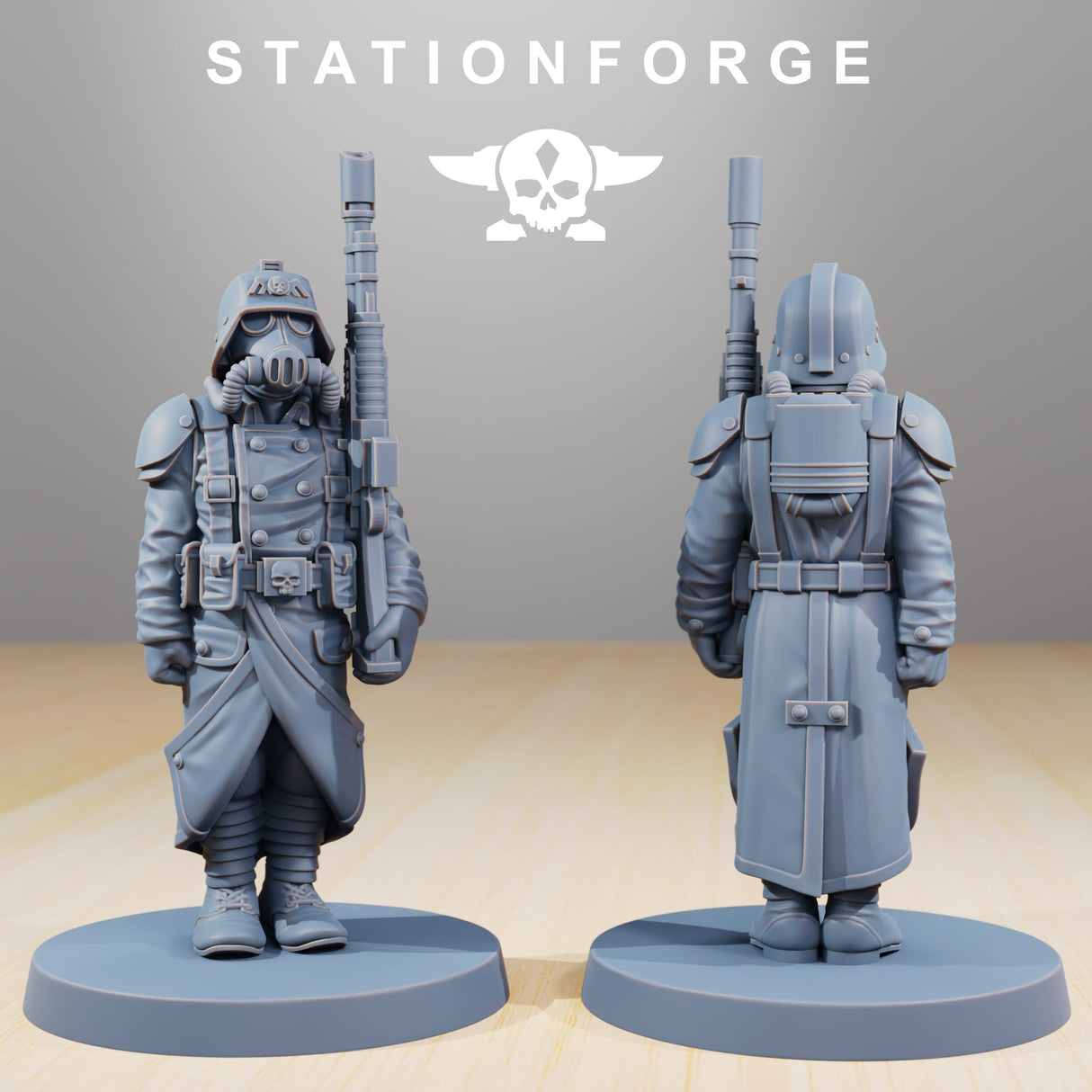Tabletop Terrain Miniature Grimguard Marching Poses