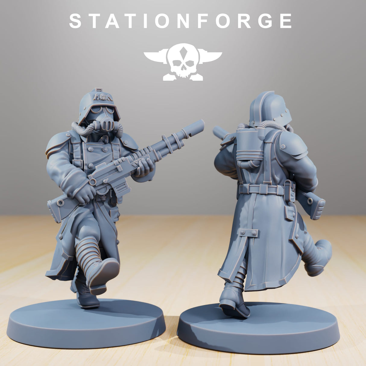 Tabletop Terrain Miniature Grimguard Marching Poses