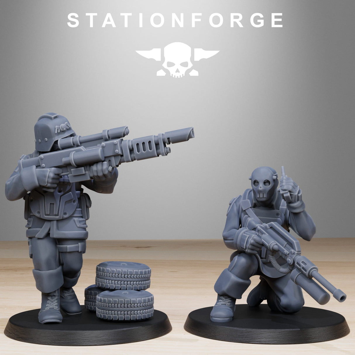 Tabletop Terrain Miniature GrimGuard Paintball Squad