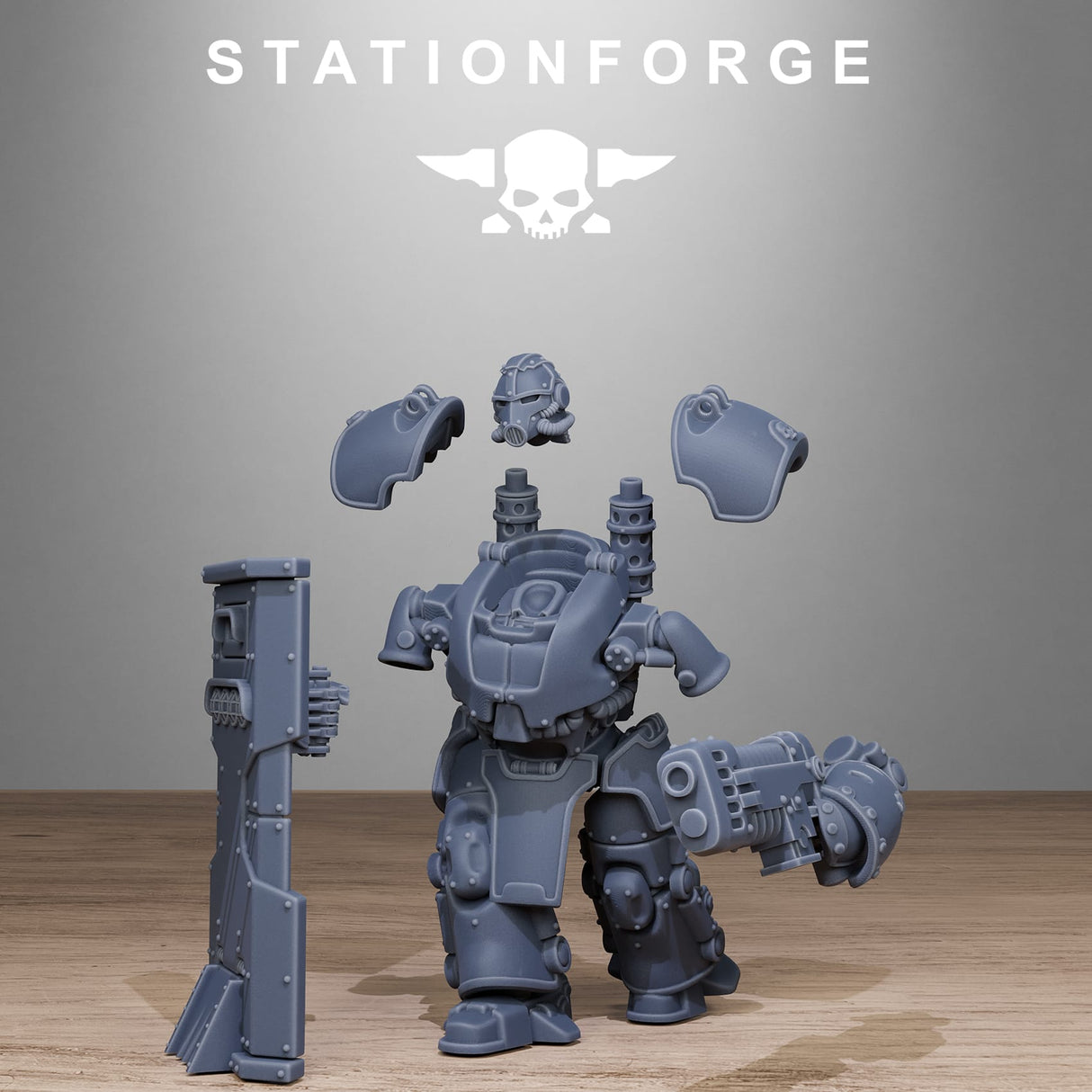 Tabletop Terrain Miniature GrimGuard Power Armor