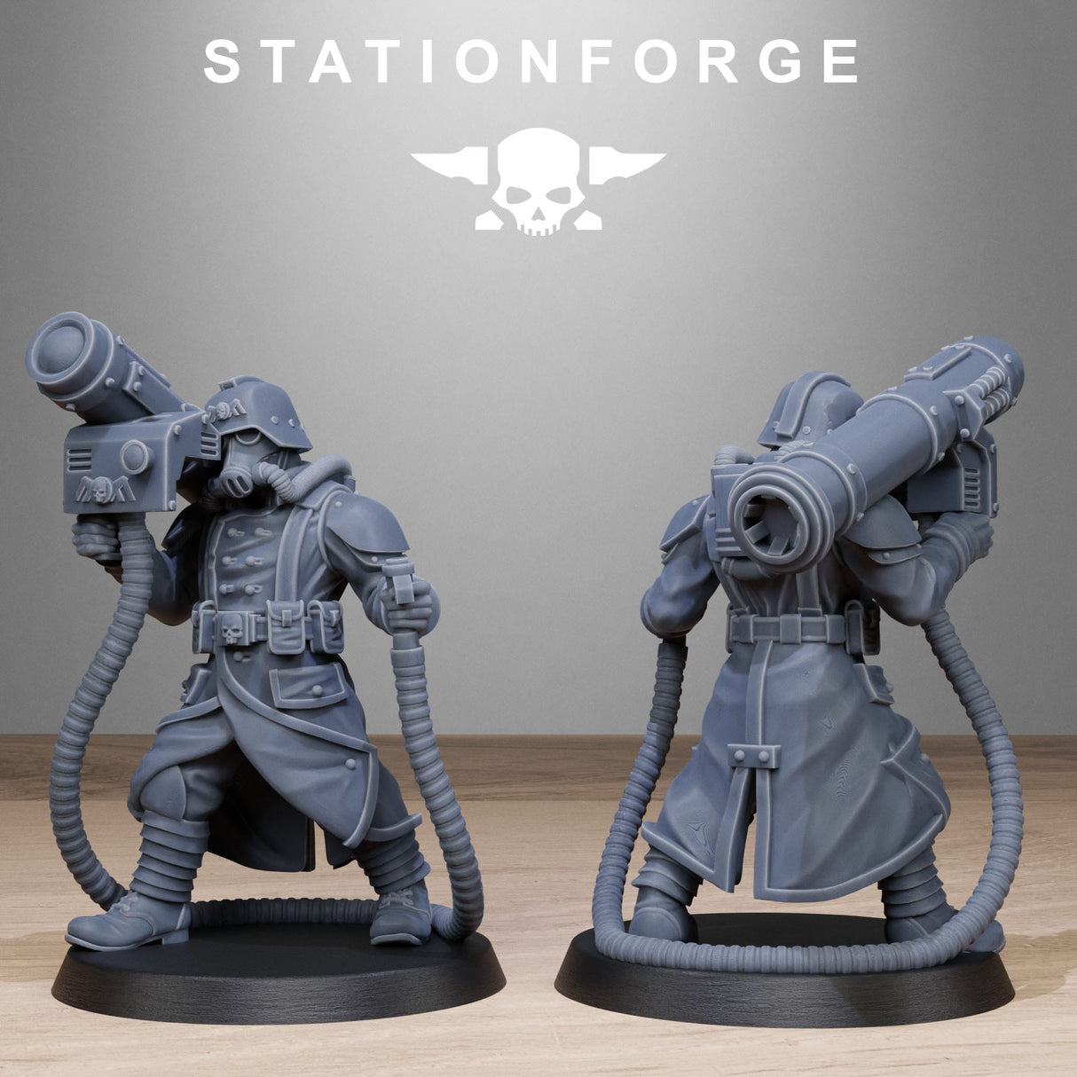 Tabletop Terrain Miniature GrimGuard Rocketeers