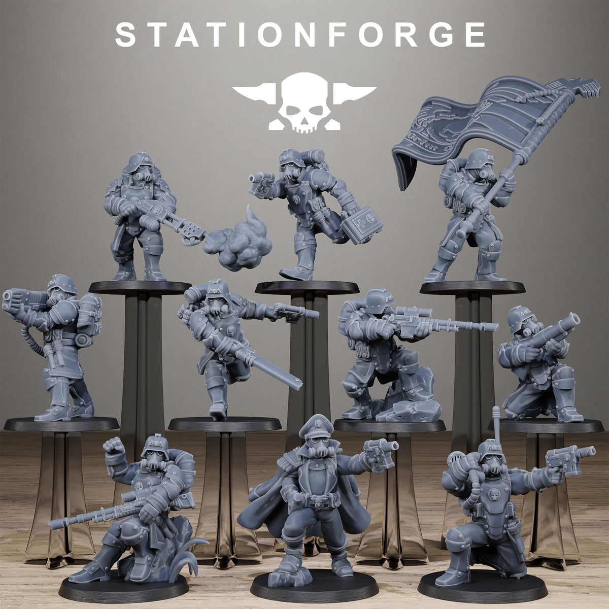 Tabletop Terrain Miniature GrimGuard SteelClads