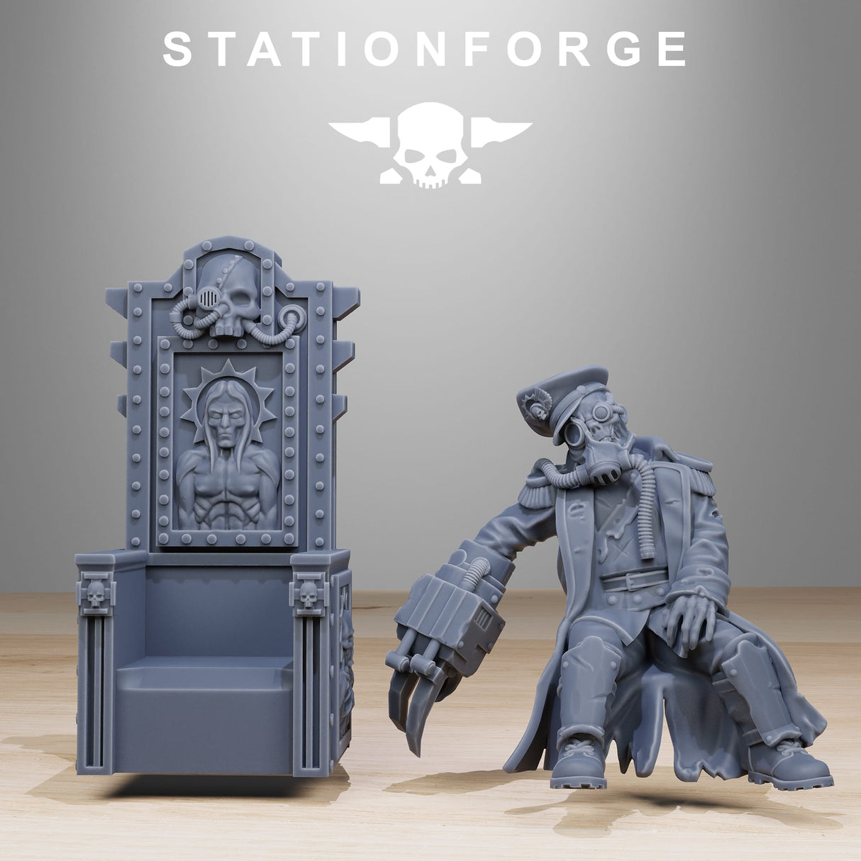 Tabletop Terrain Miniature GrimGuard The Fallen Officer