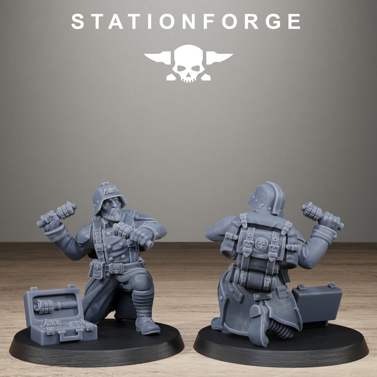 Tabletop Terrain Miniature GrimGuard Trench Raiders