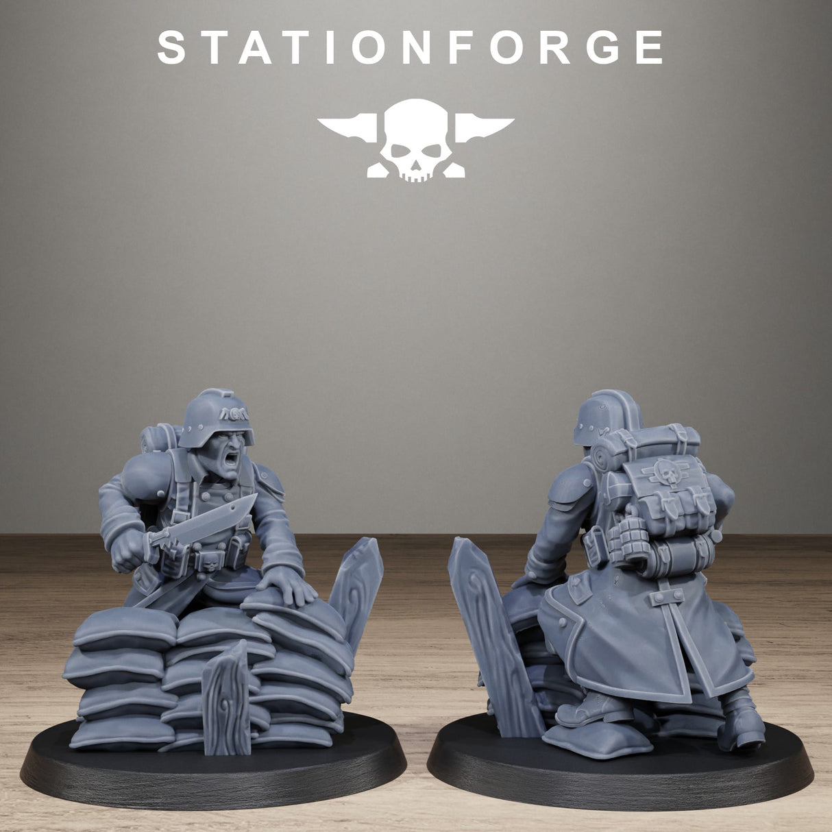 Tabletop Terrain Miniature GrimGuard Trench Raiders